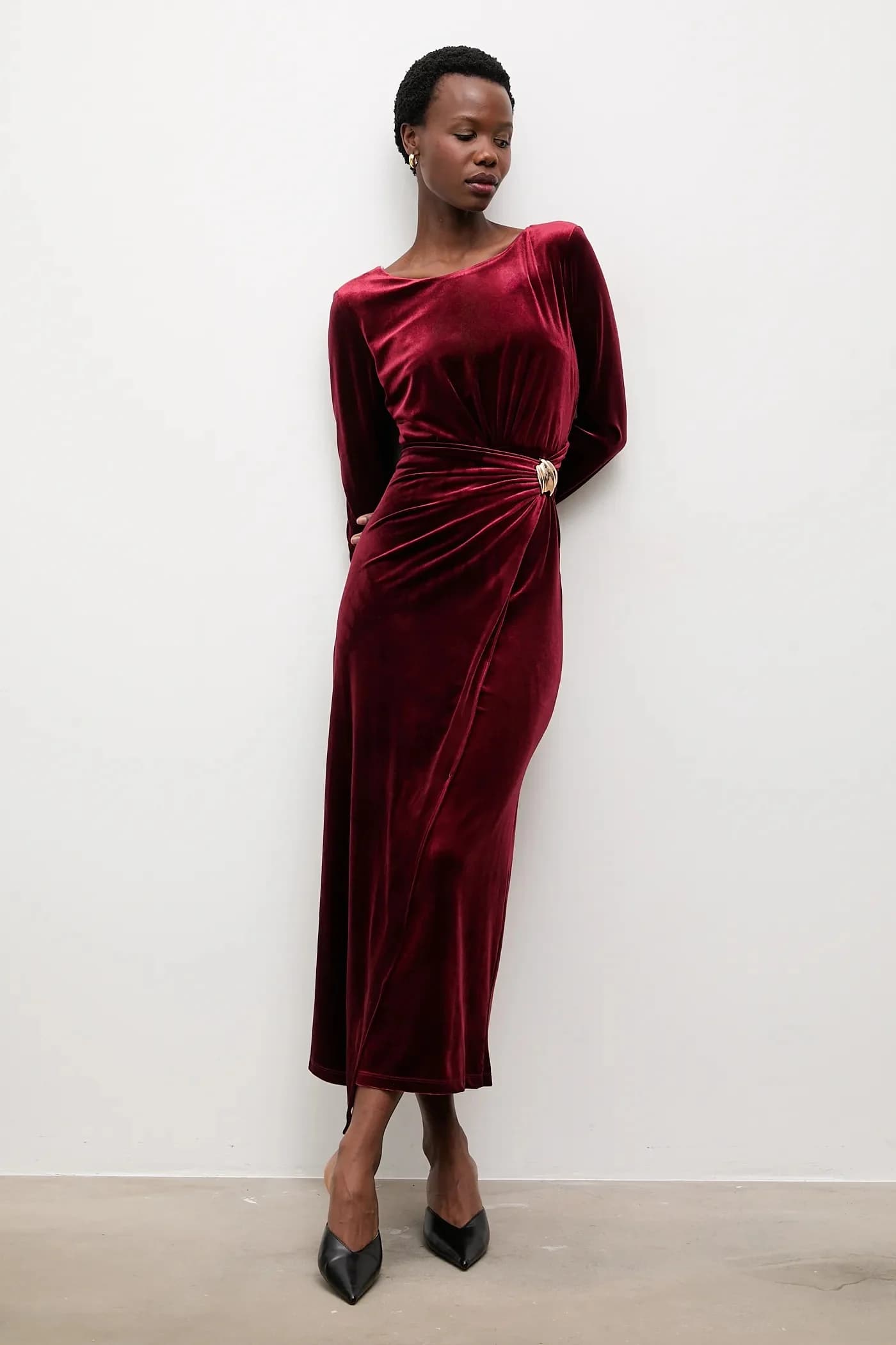 Велюровое платье