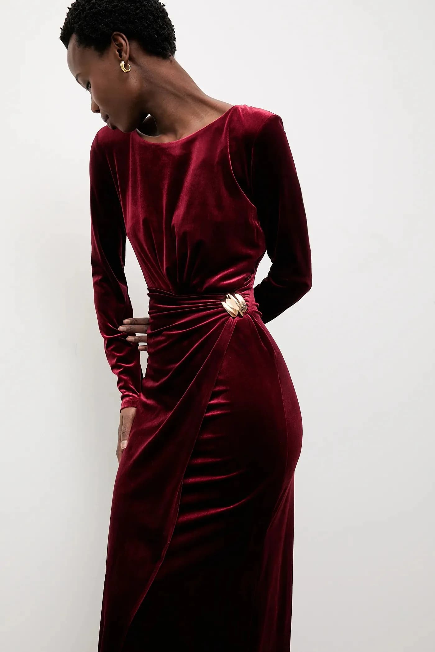 Велюровое платье - фото 2