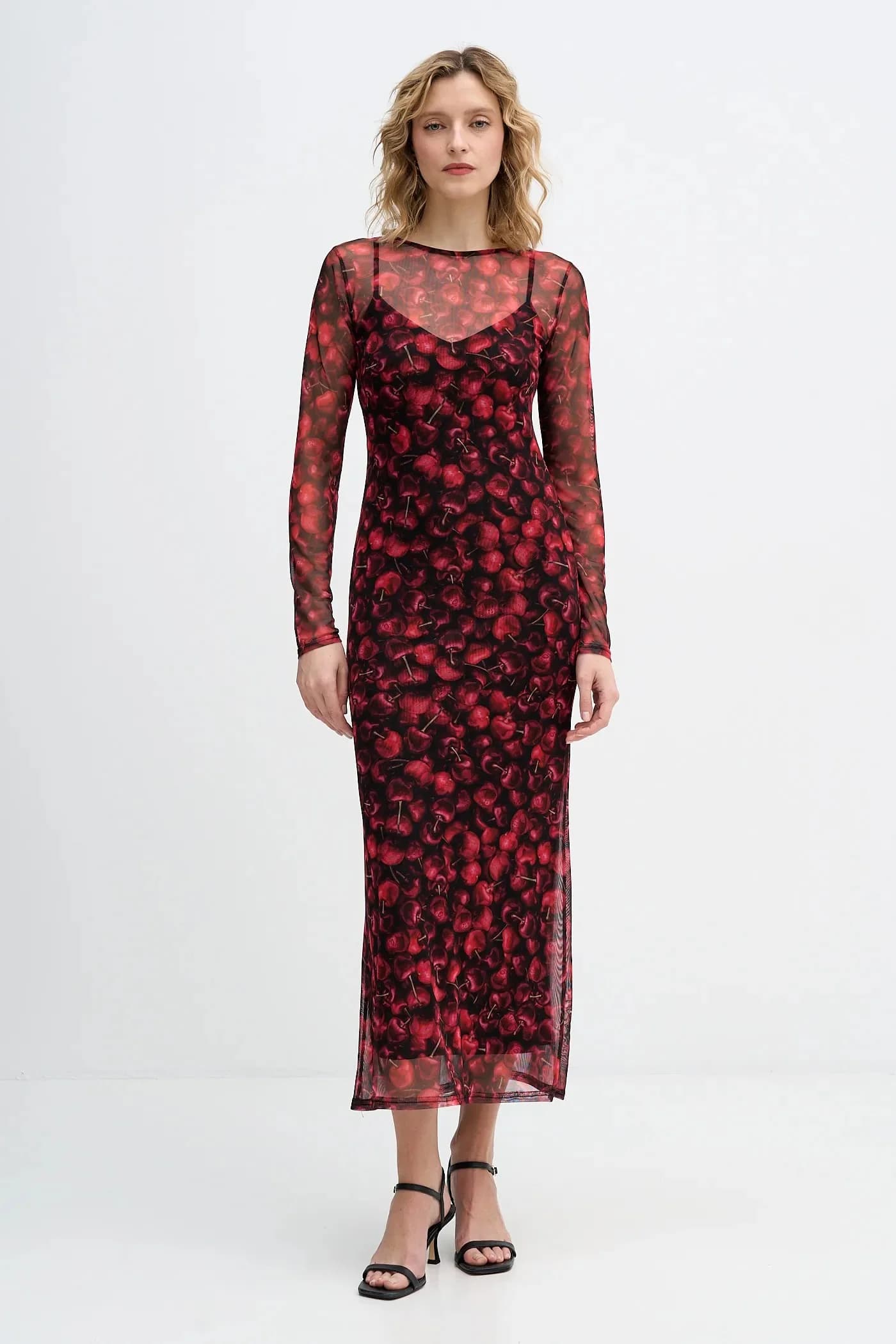 Платье Soho в сетку Cherry