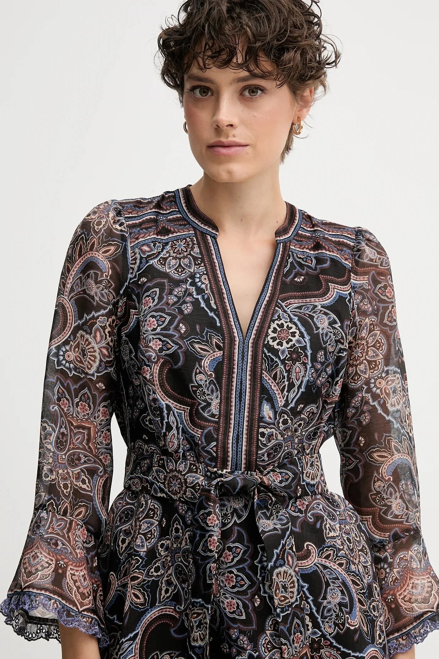 Платье с добавлением шелка - фото 4