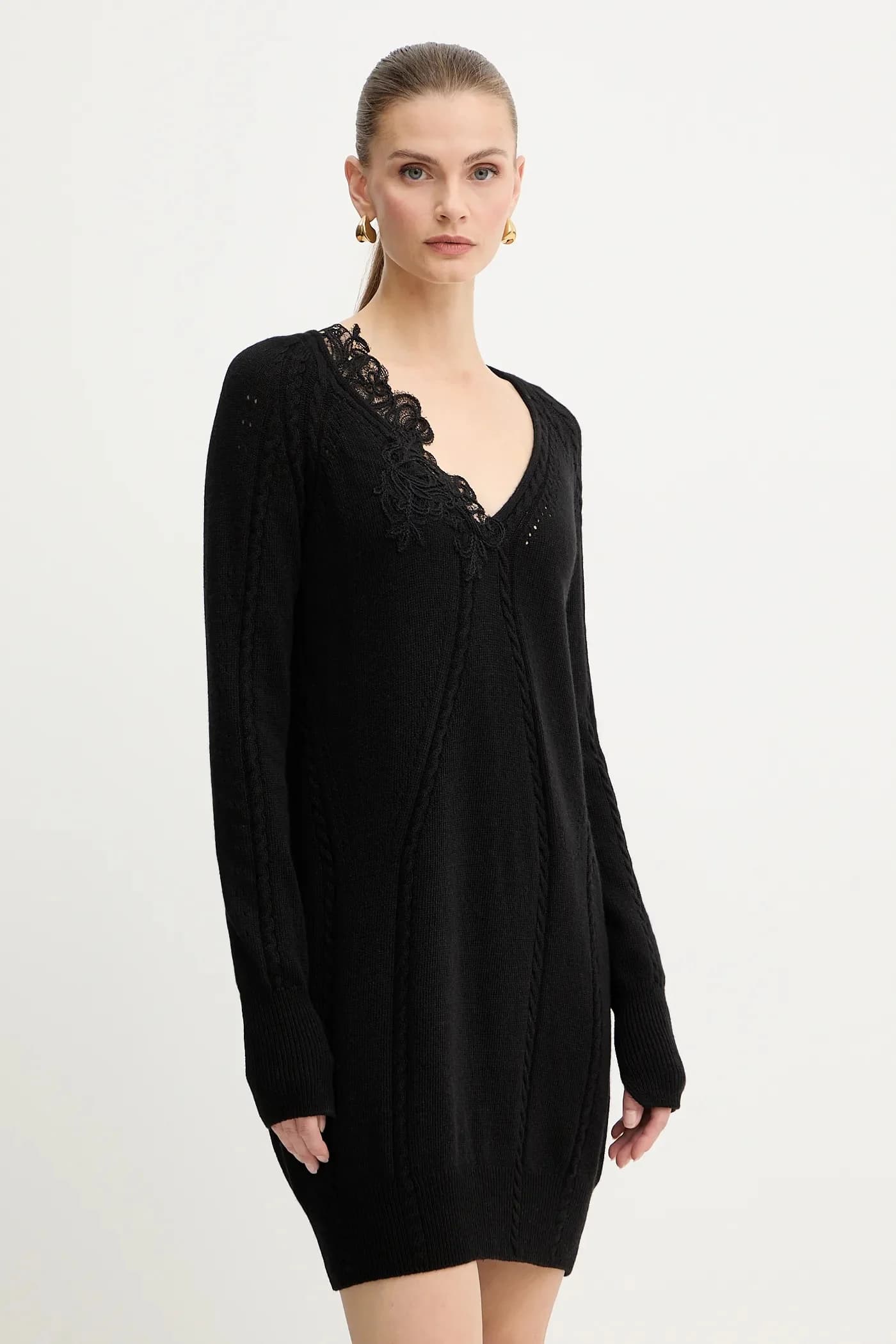 Платье из смесовой шерсти