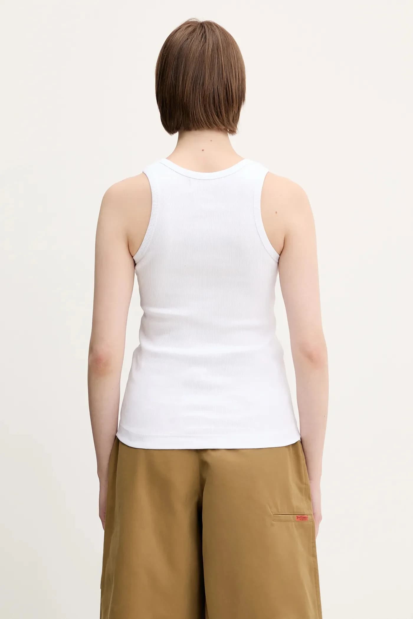 Хлопковый топ в рубчик с нашивкой Angel Patch - фото 3