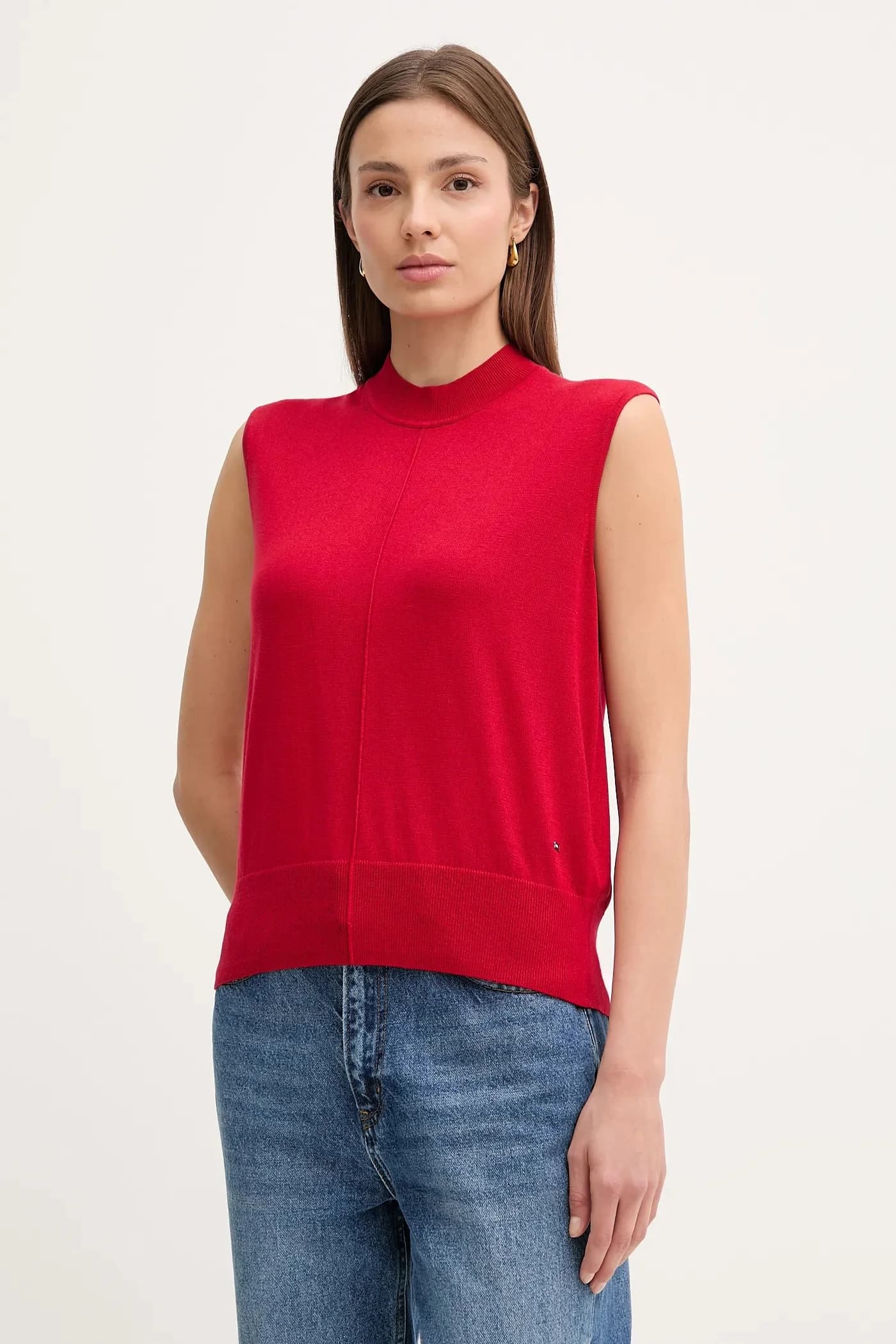 Жилет из смесового шелка