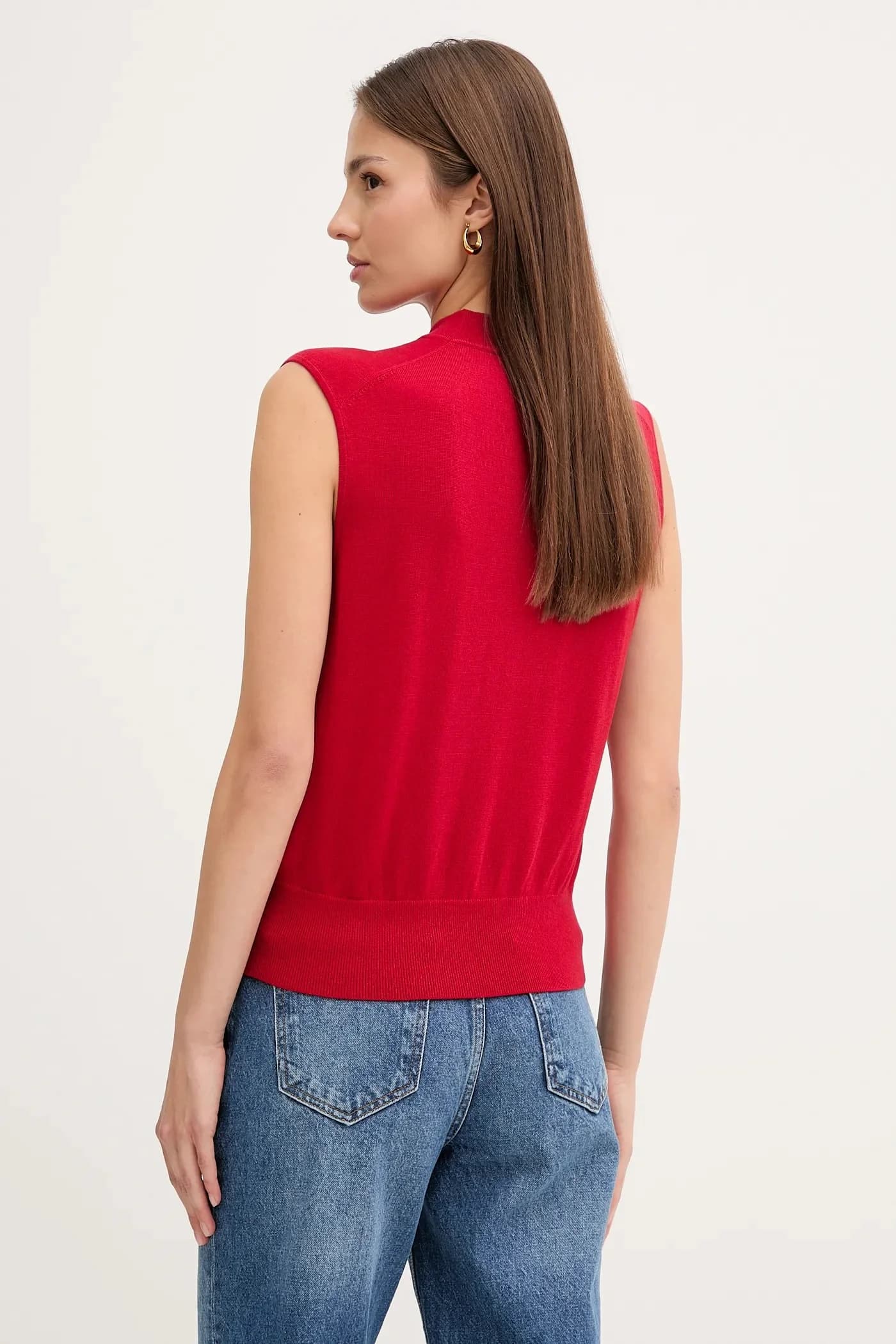 Жилет из смесового шелка - фото 3