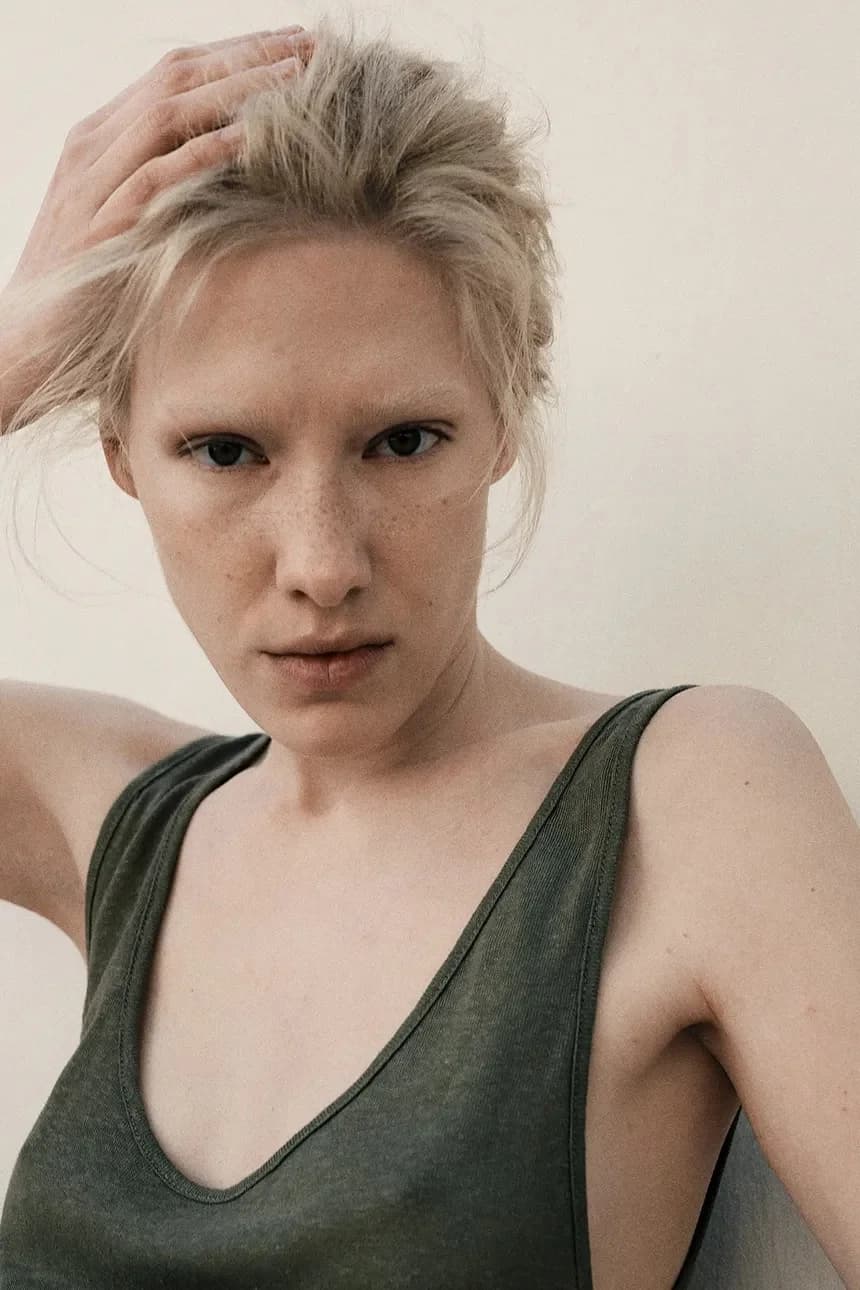 льняной топ CACHE - фото 5