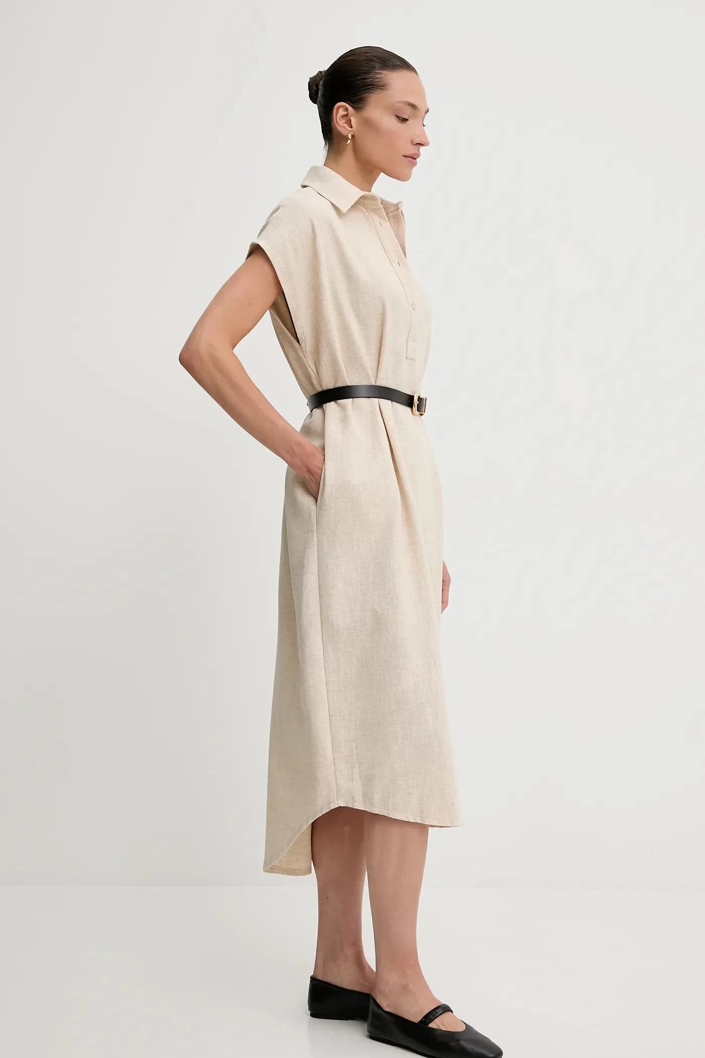 Льняное платье - фото 2