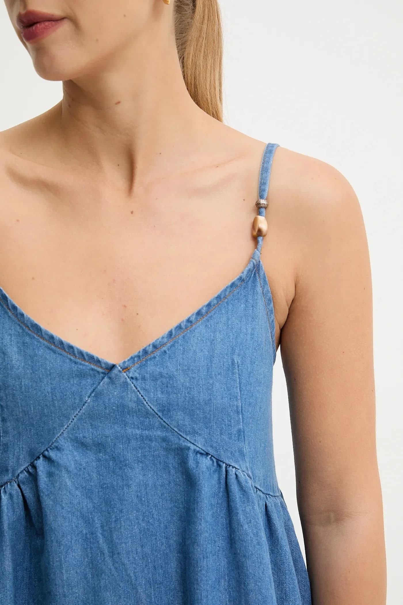 Джинсовое платье - фото 5