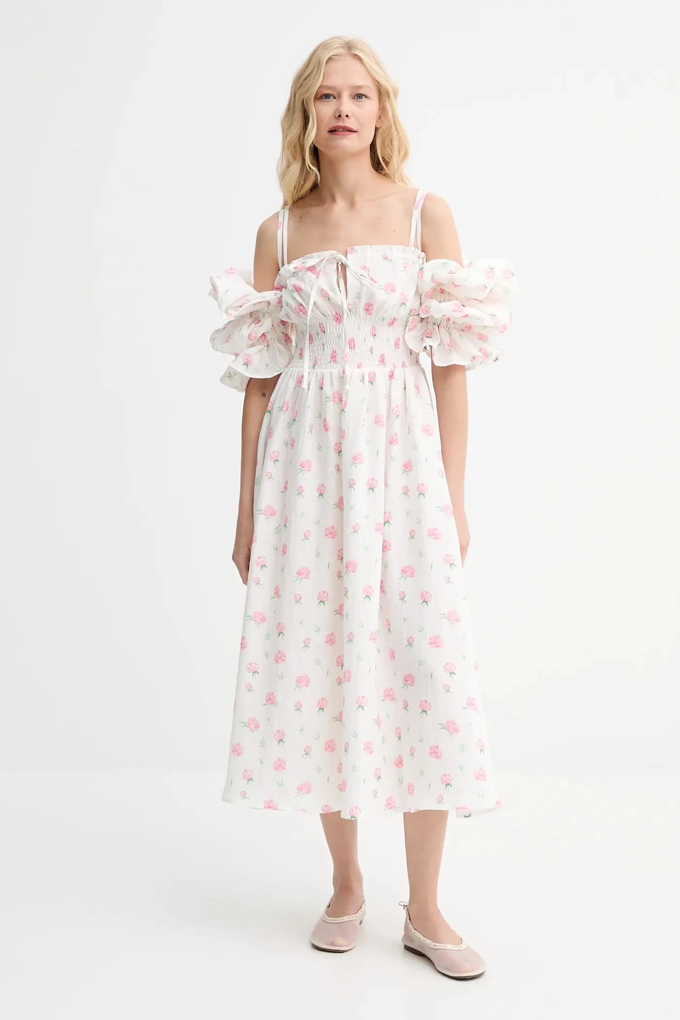 Льняное платье - фото 3