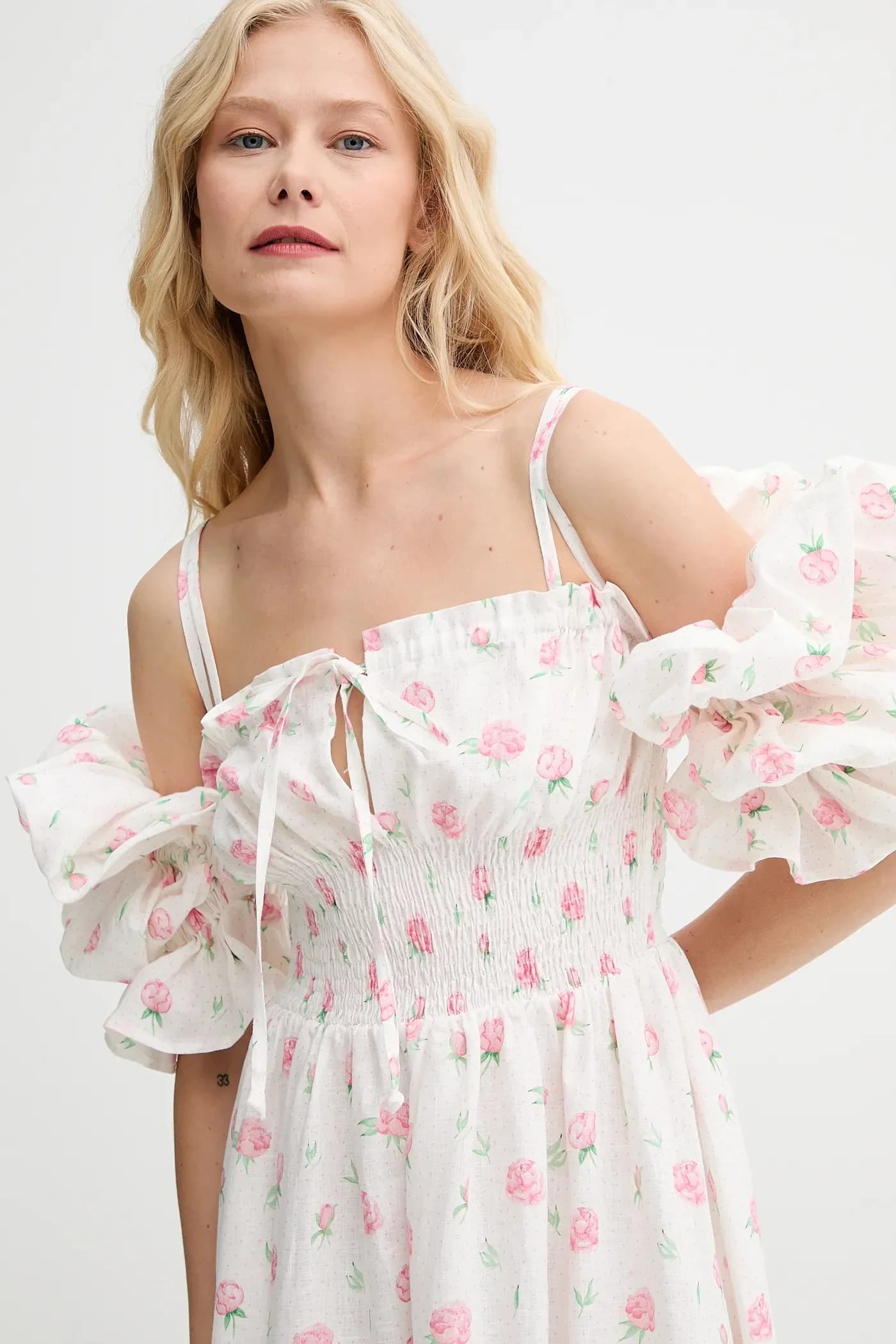 Льняное платье - фото 4