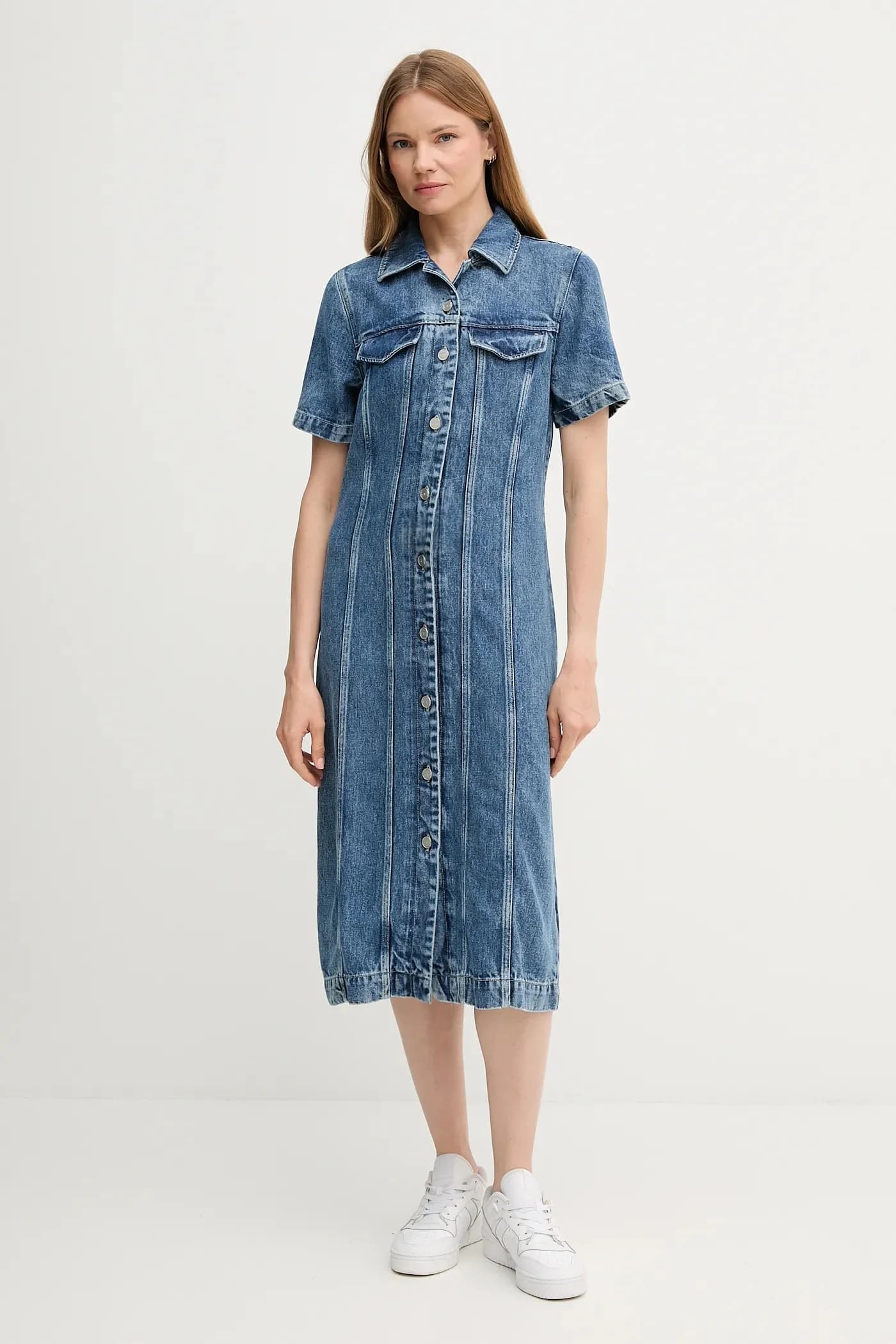 Джинсовое платье