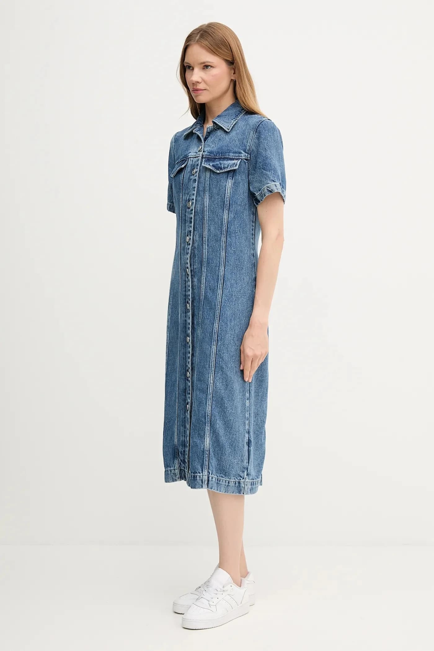 Джинсовое платье - фото 2