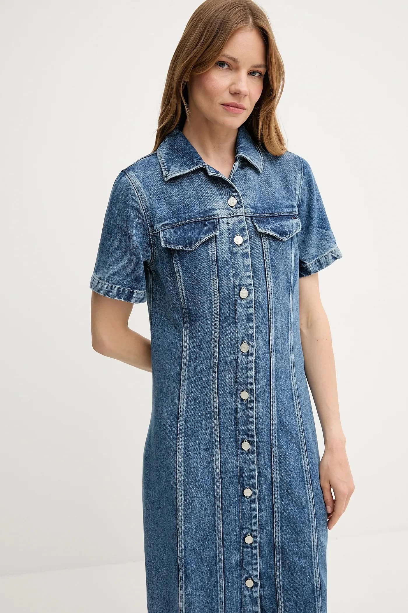 Джинсовое платье - фото 4