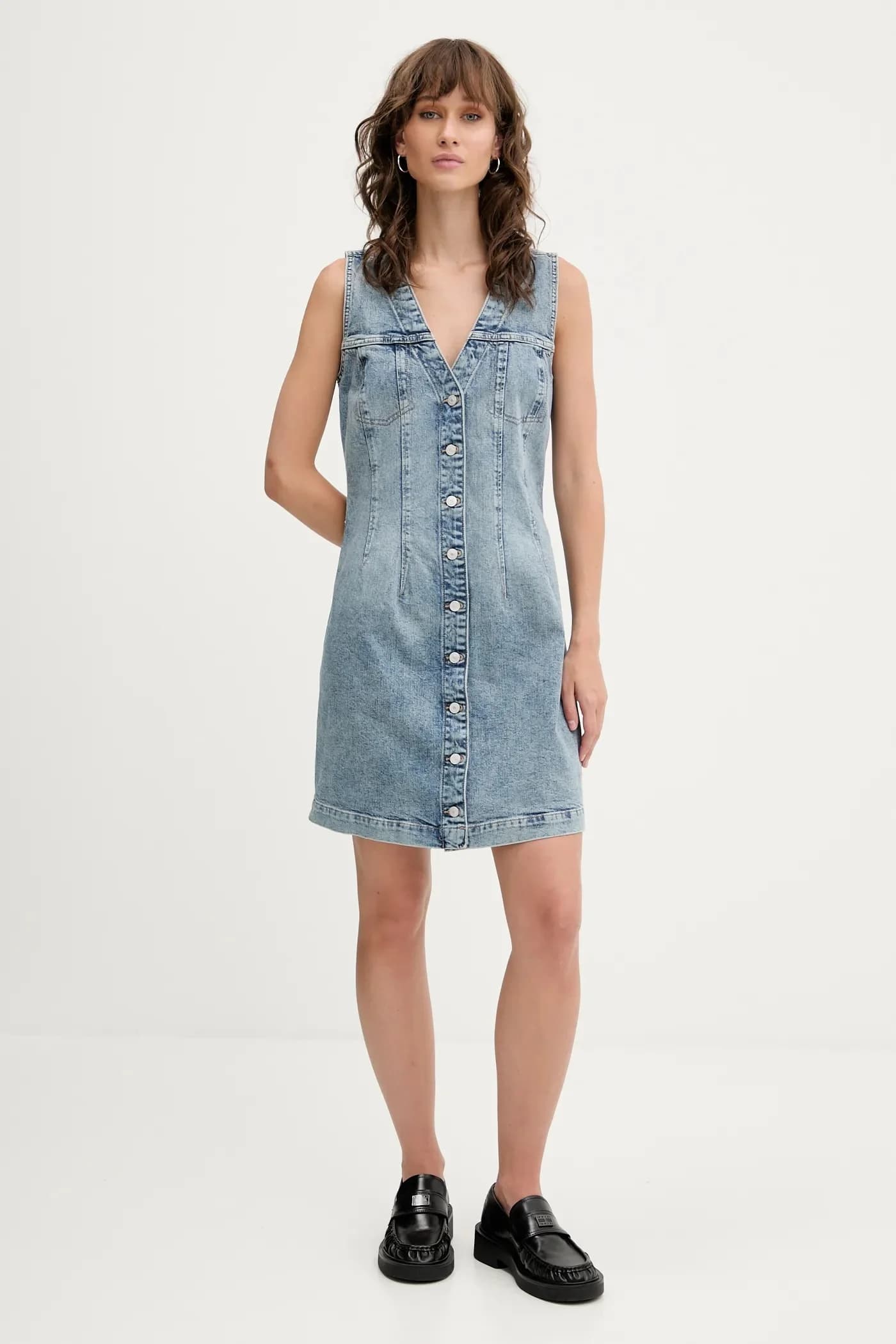 Джинсовое платье - фото 4