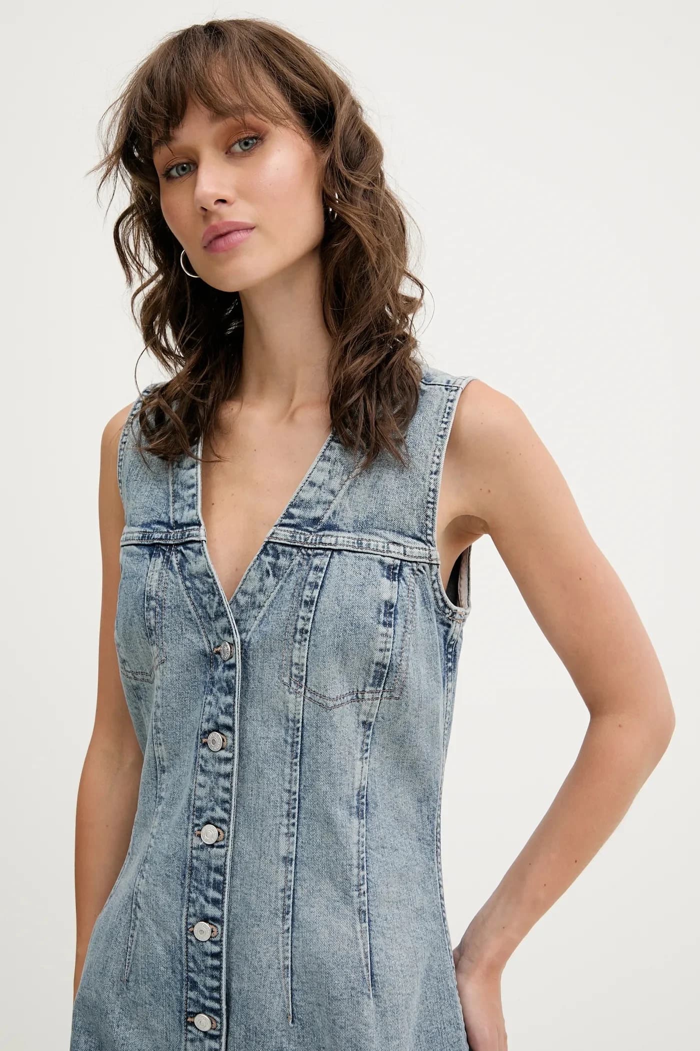 Джинсовое платье - фото 5