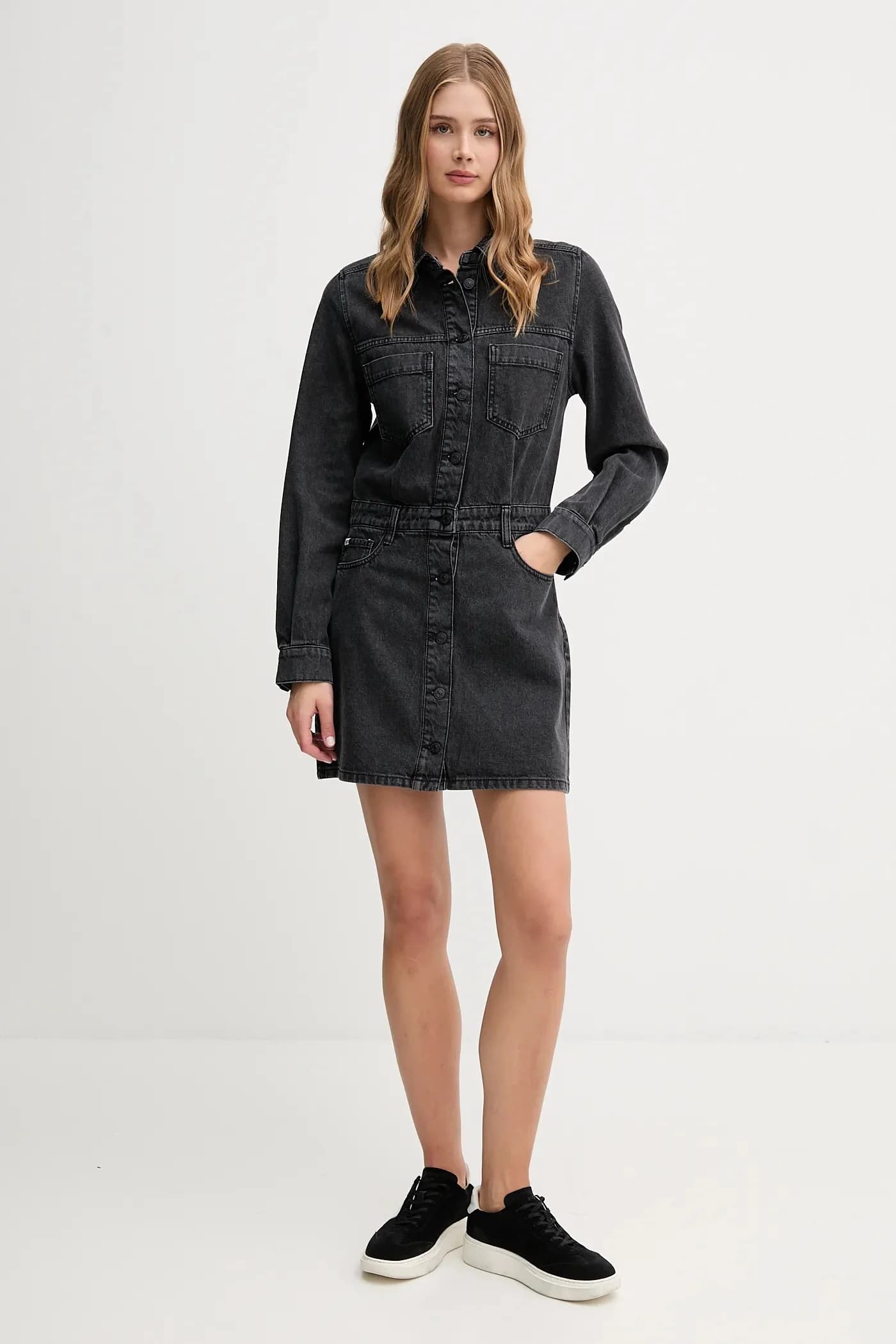 Джинсовое платье - фото 2