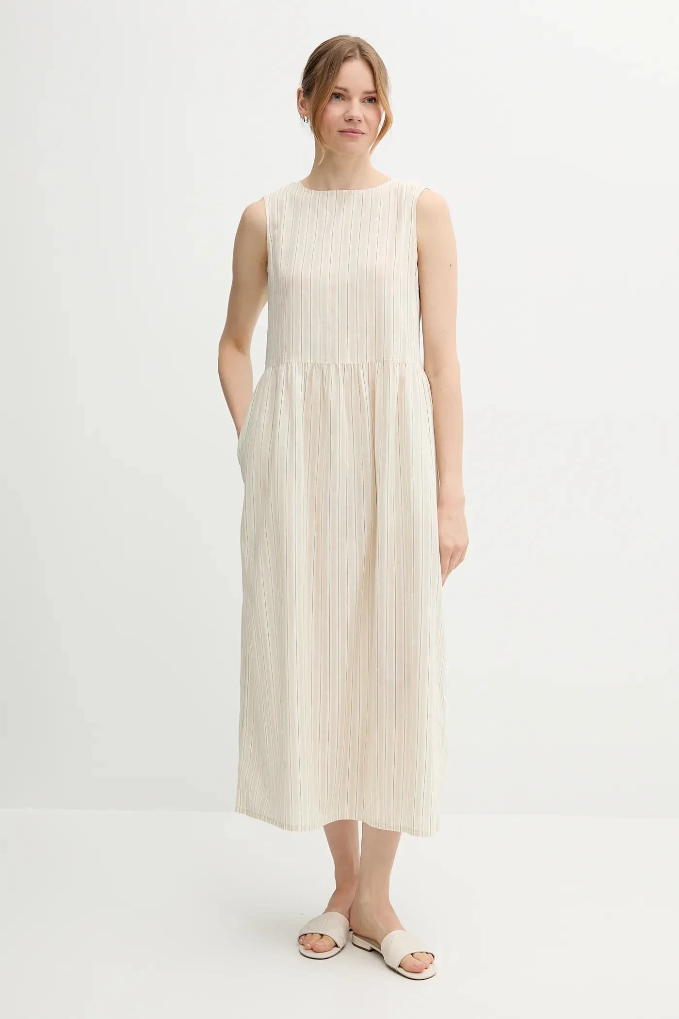 Платье из смесового льна - фото 2