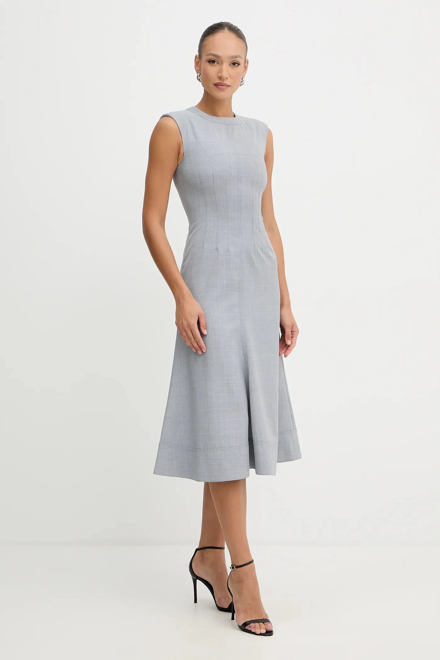 Платье из смесовой шерсти - фото 2