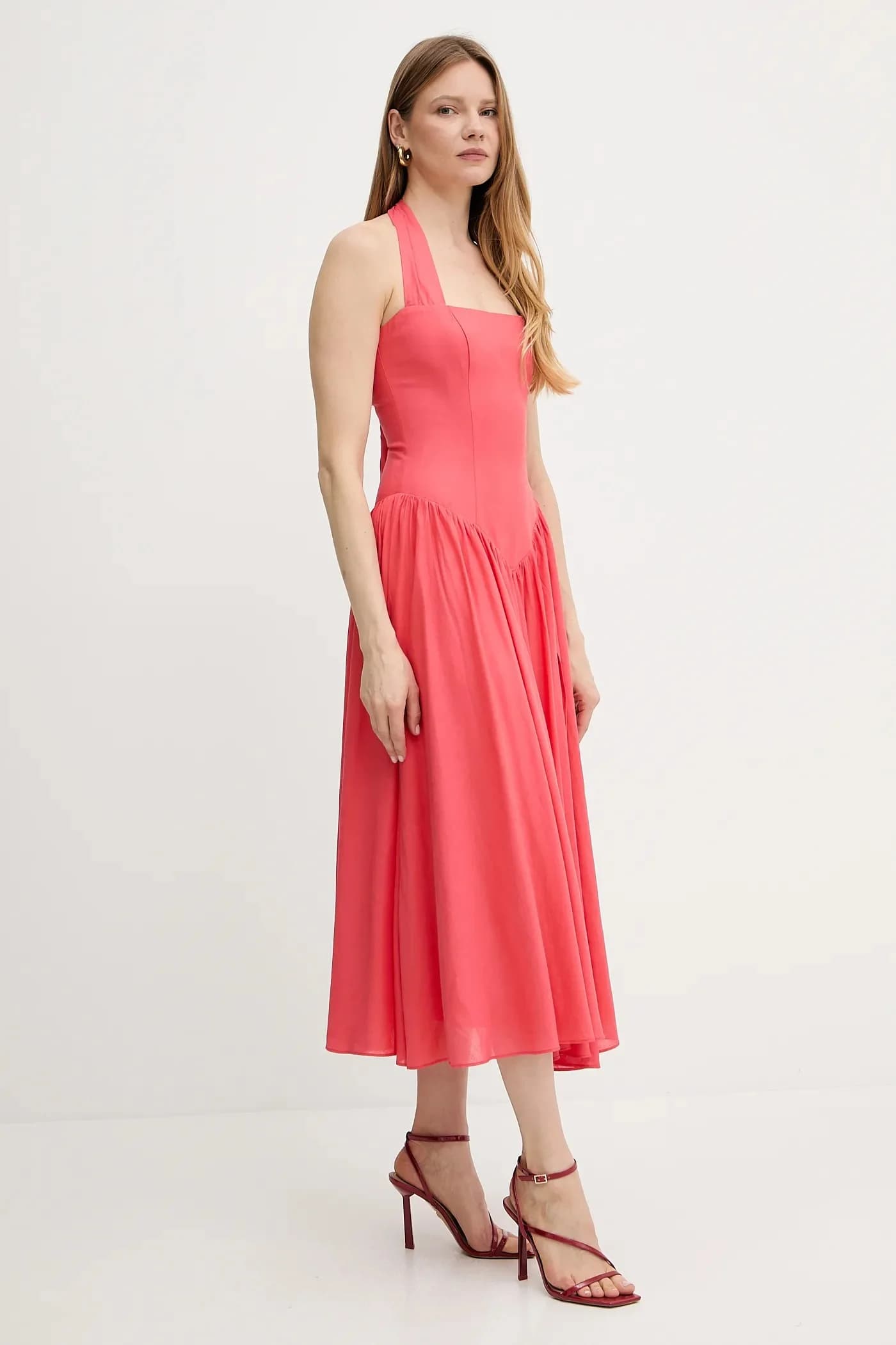 Платье из смесового льна - фото 3