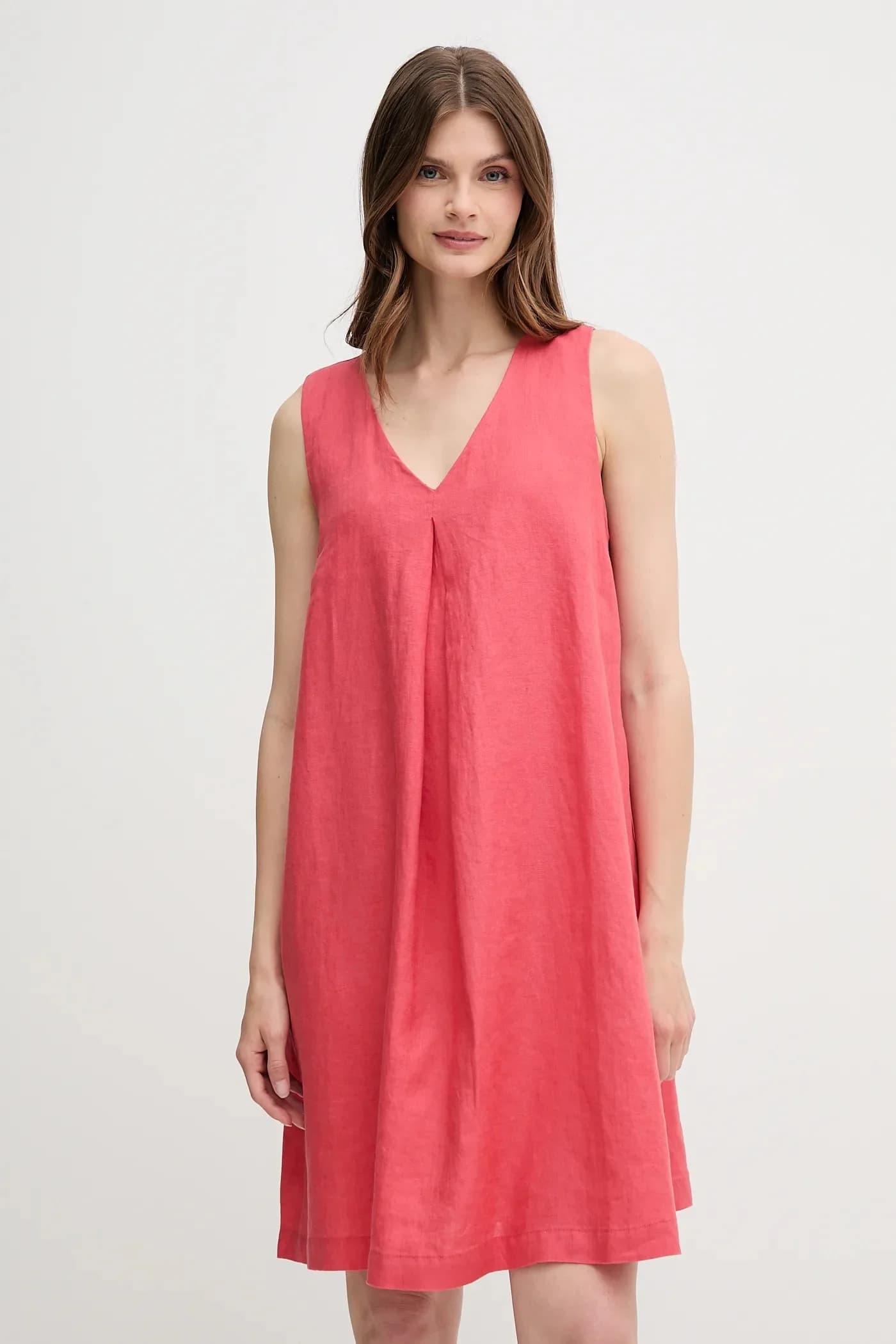 Льняное платье