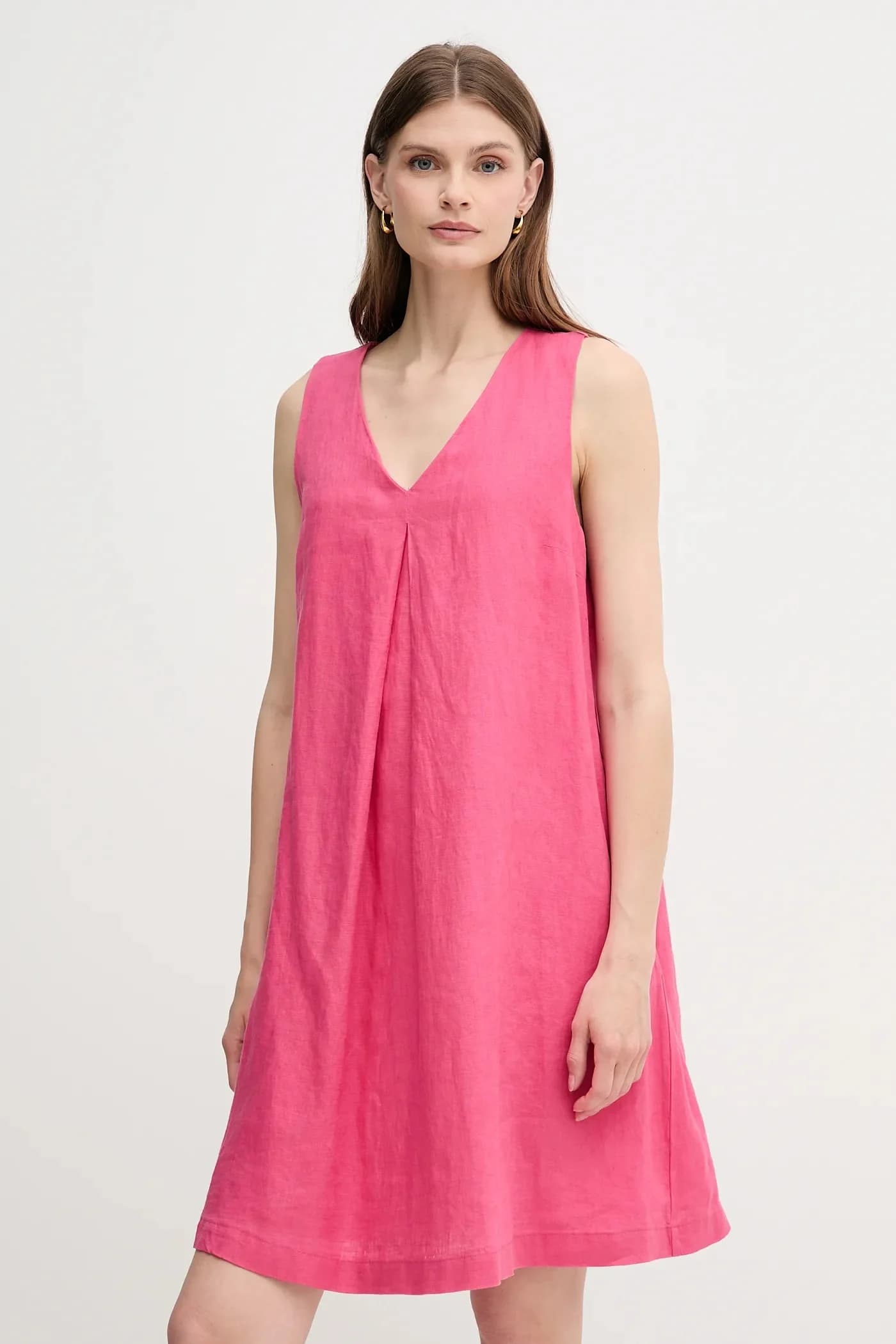 Льняное платье