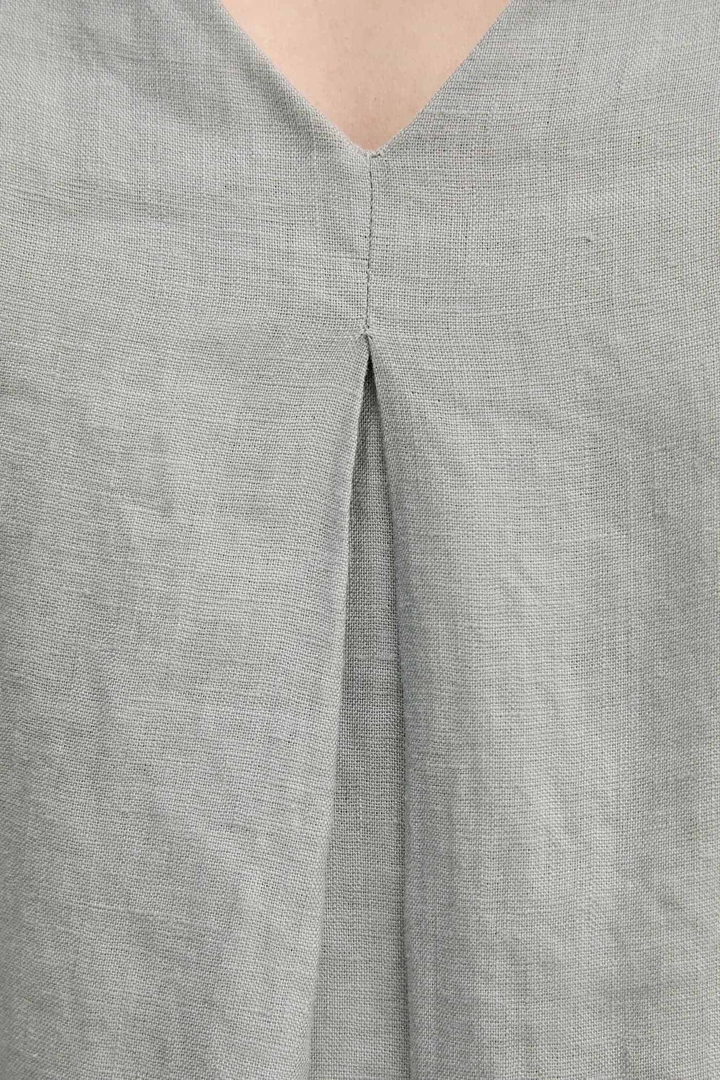 Льняное платье - фото 5