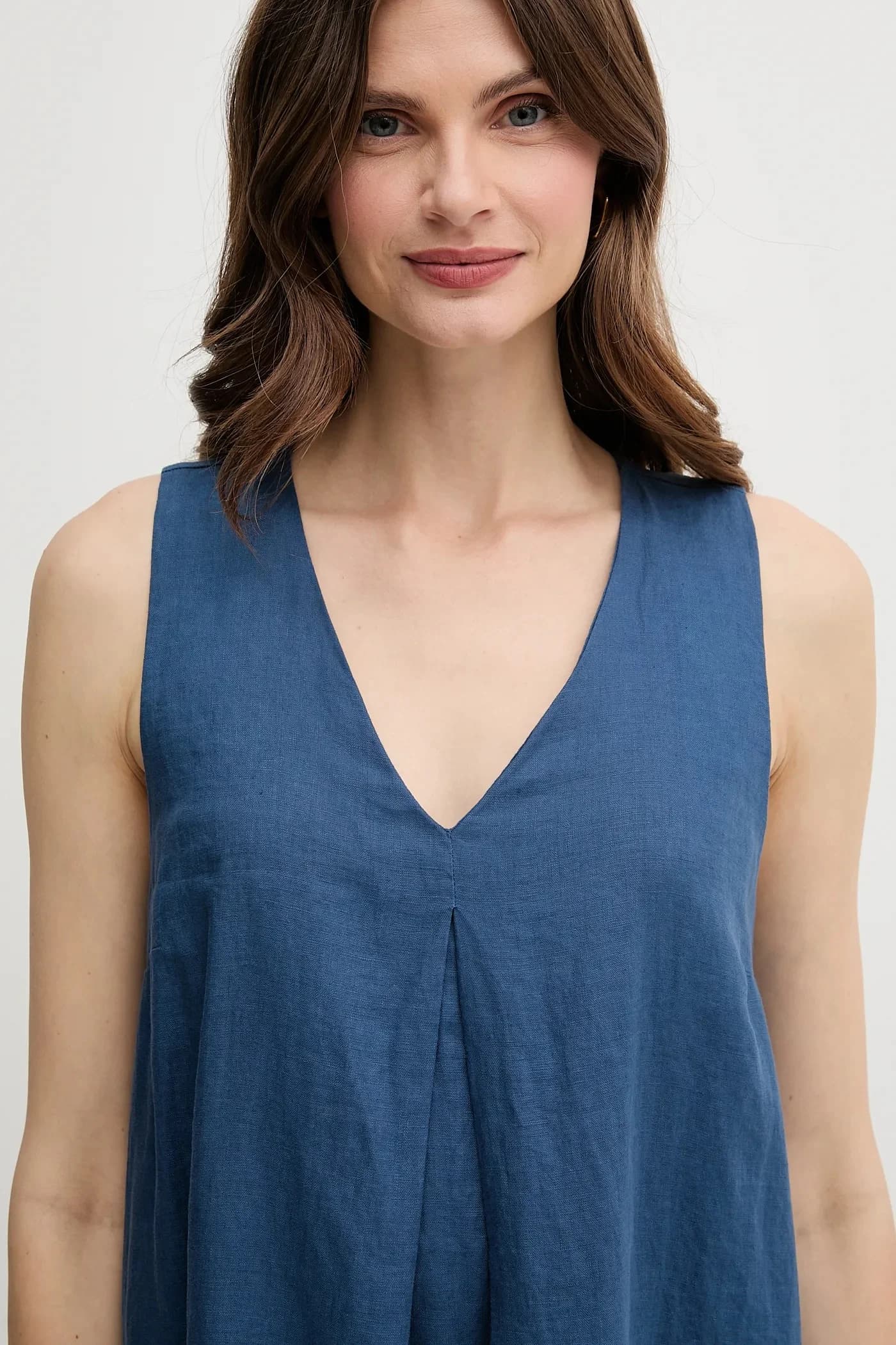 Льняное платье - фото 4