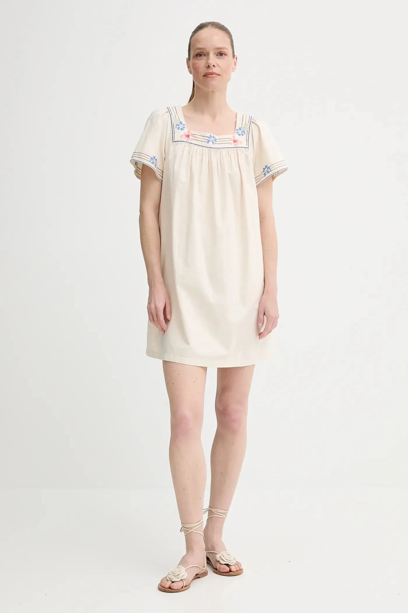 AMBRE BABYDOLL DRESS платье из смесового льна - фото 2