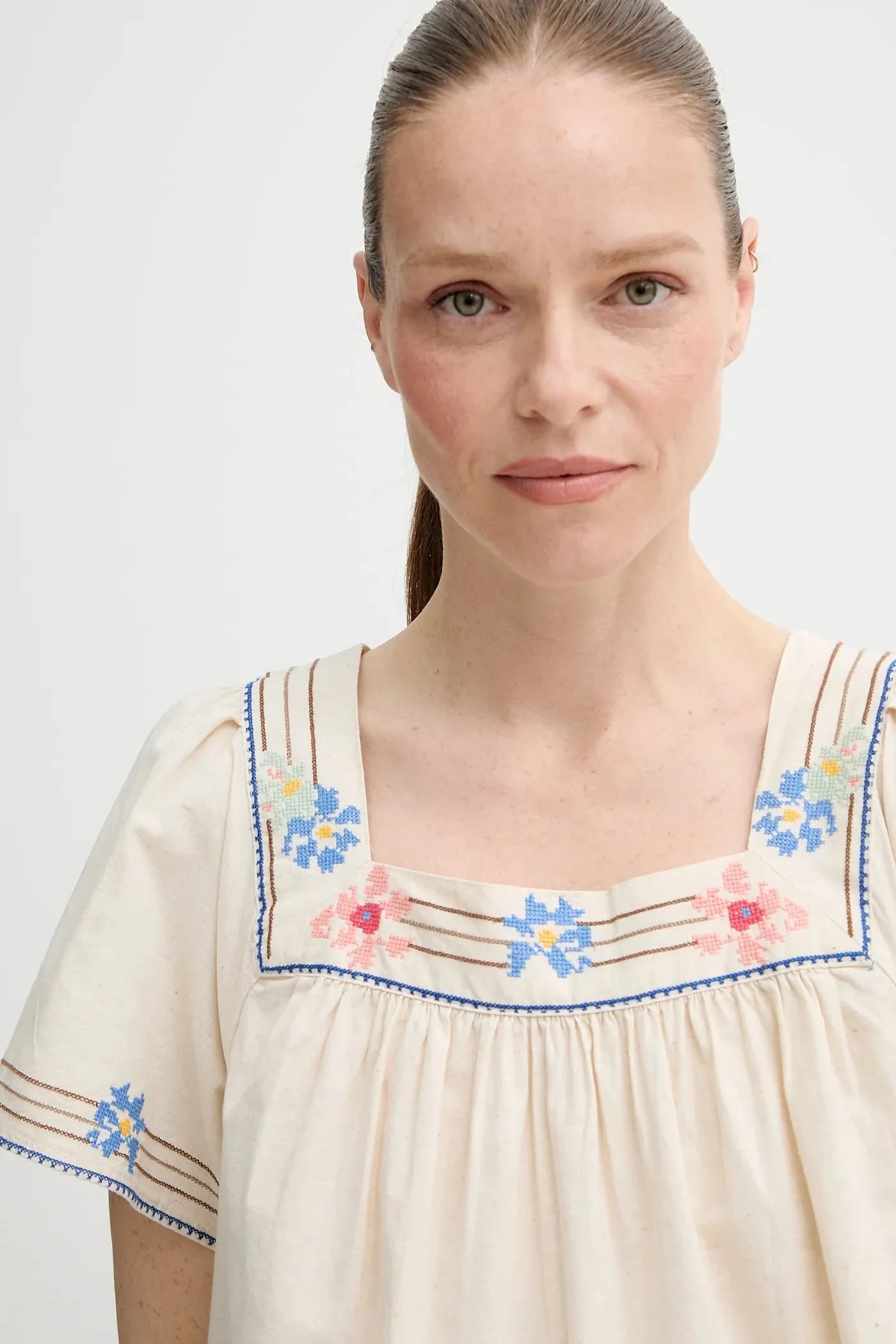 AMBRE BABYDOLL DRESS платье из смесового льна - фото 4