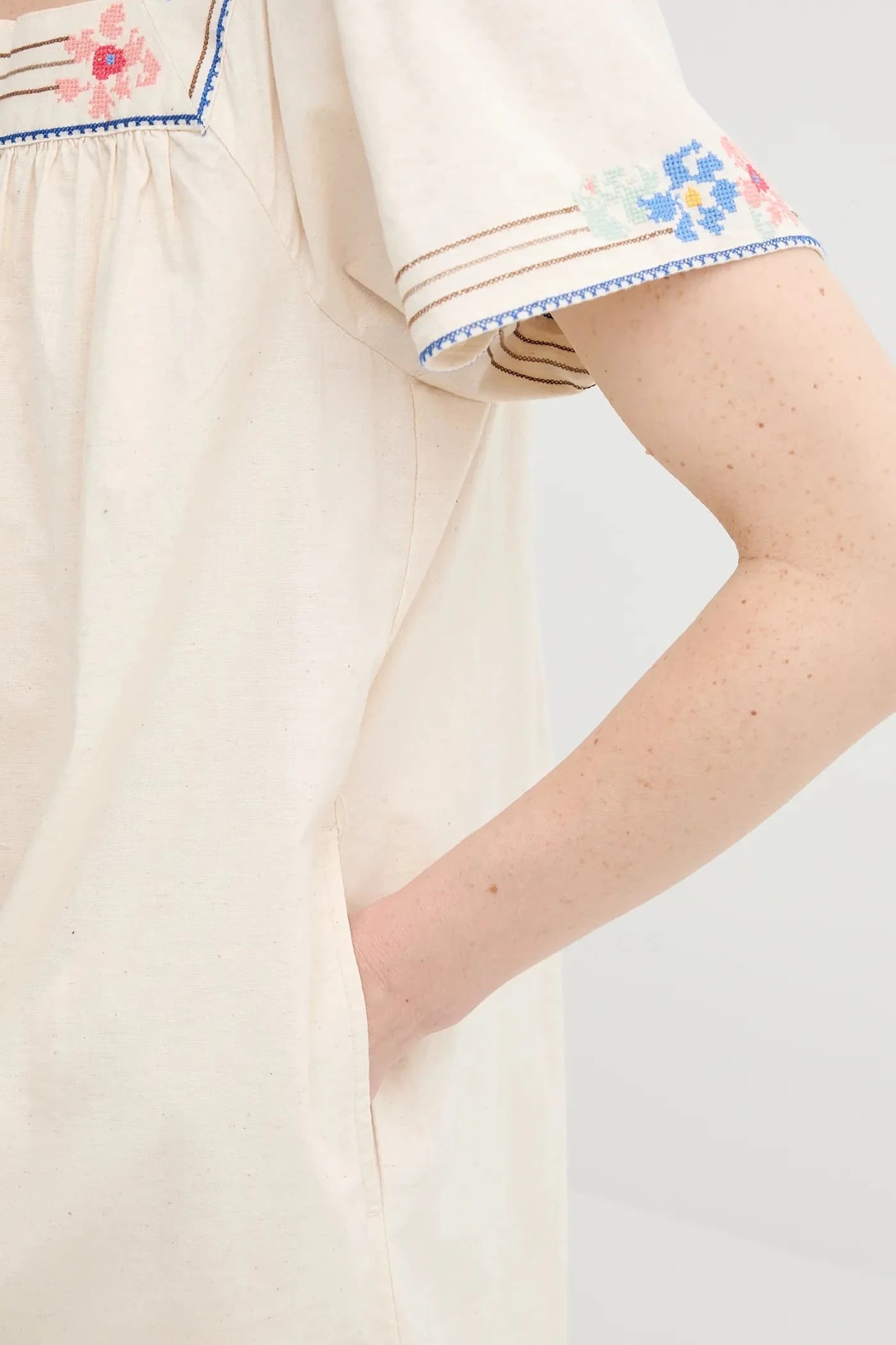 AMBRE BABYDOLL DRESS платье из смесового льна - фото 5