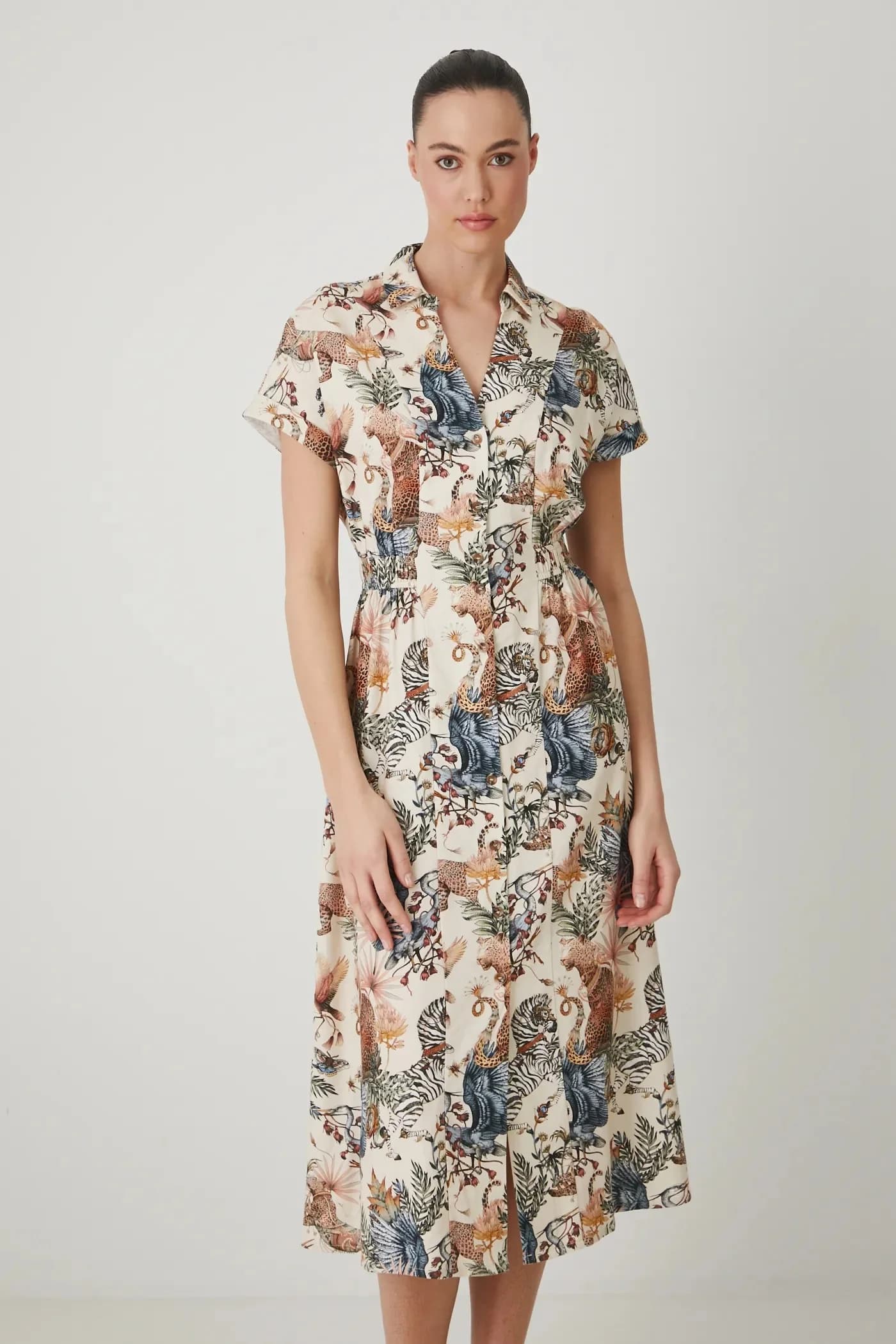 Платье из смесового льна - фото 2