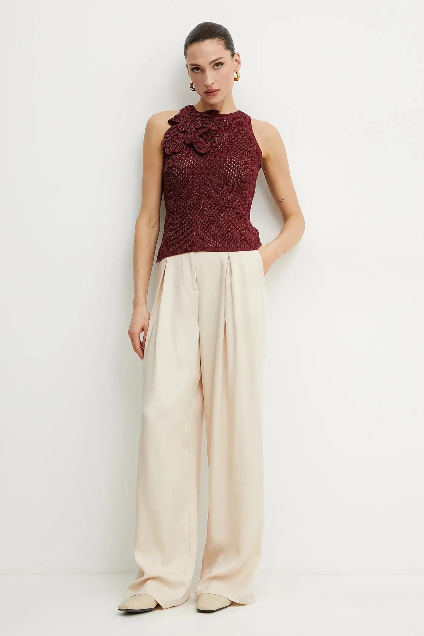 Топ из смесового льна АРАК1 - фото 2