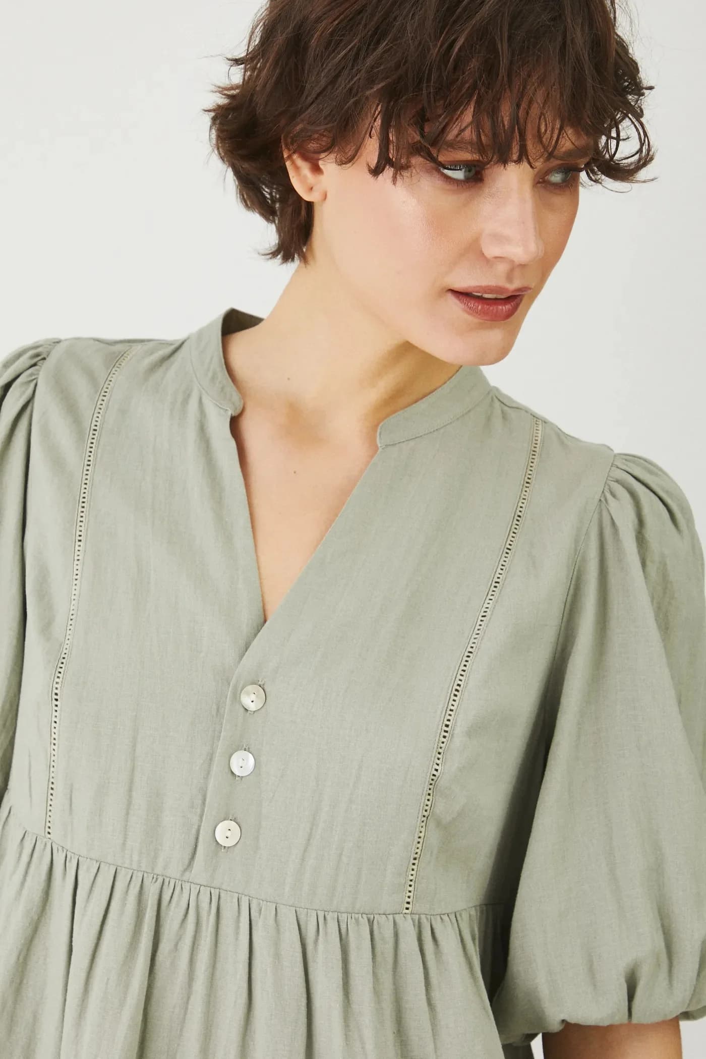 Льняное платье - фото 4