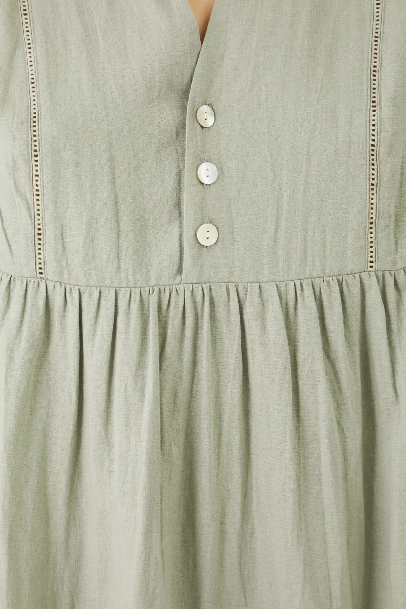 Льняное платье - фото 5