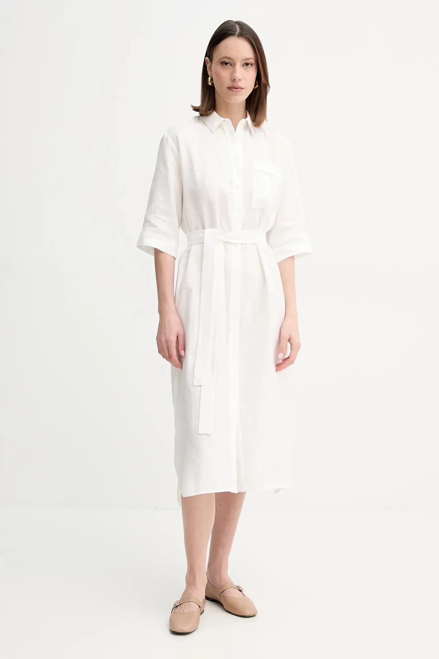 Льняное платье - фото 4