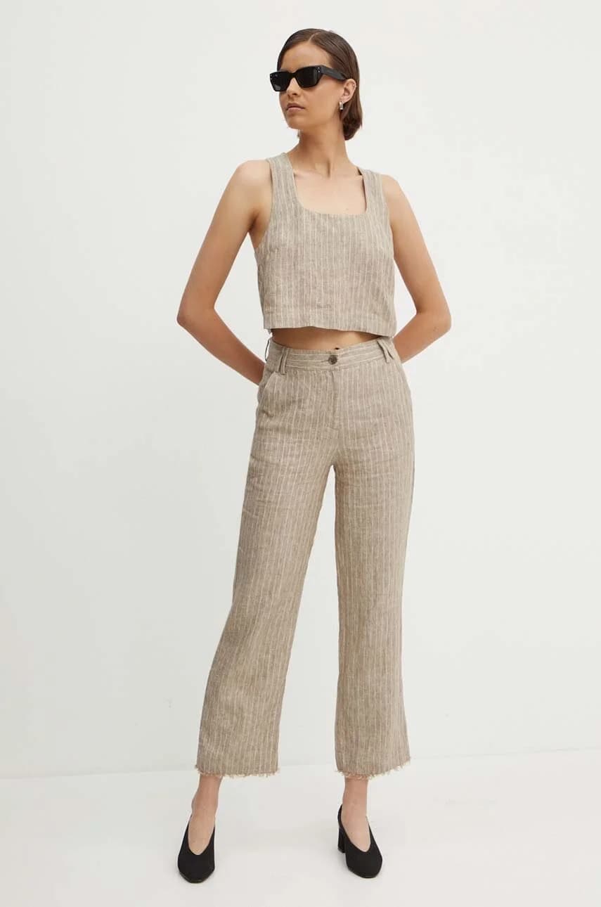 Льняной топ - фото 2