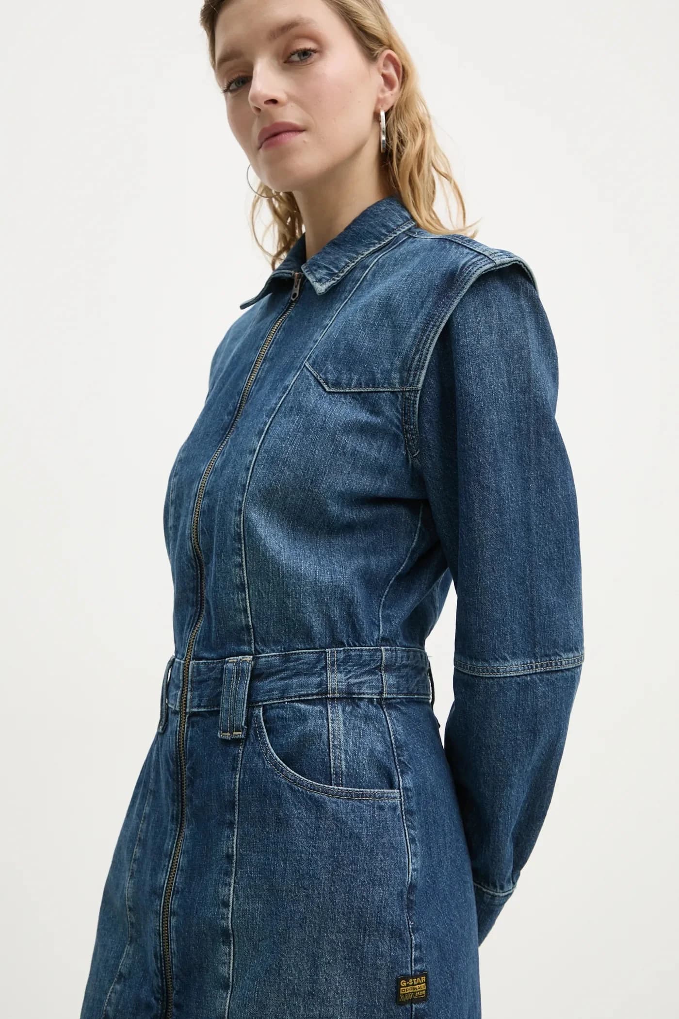 Джинсовое платье - фото 5