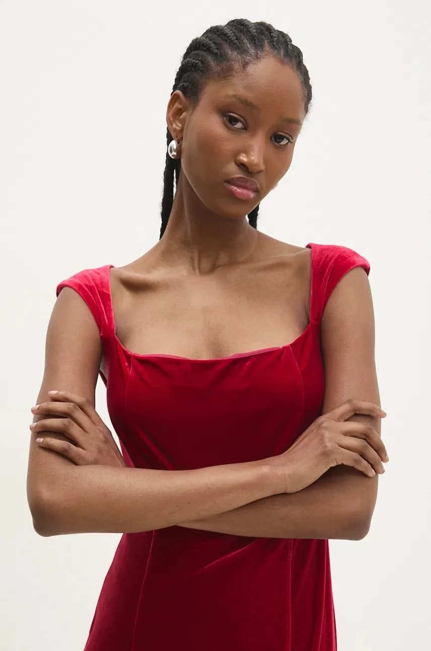 Велюровое платье - фото 4