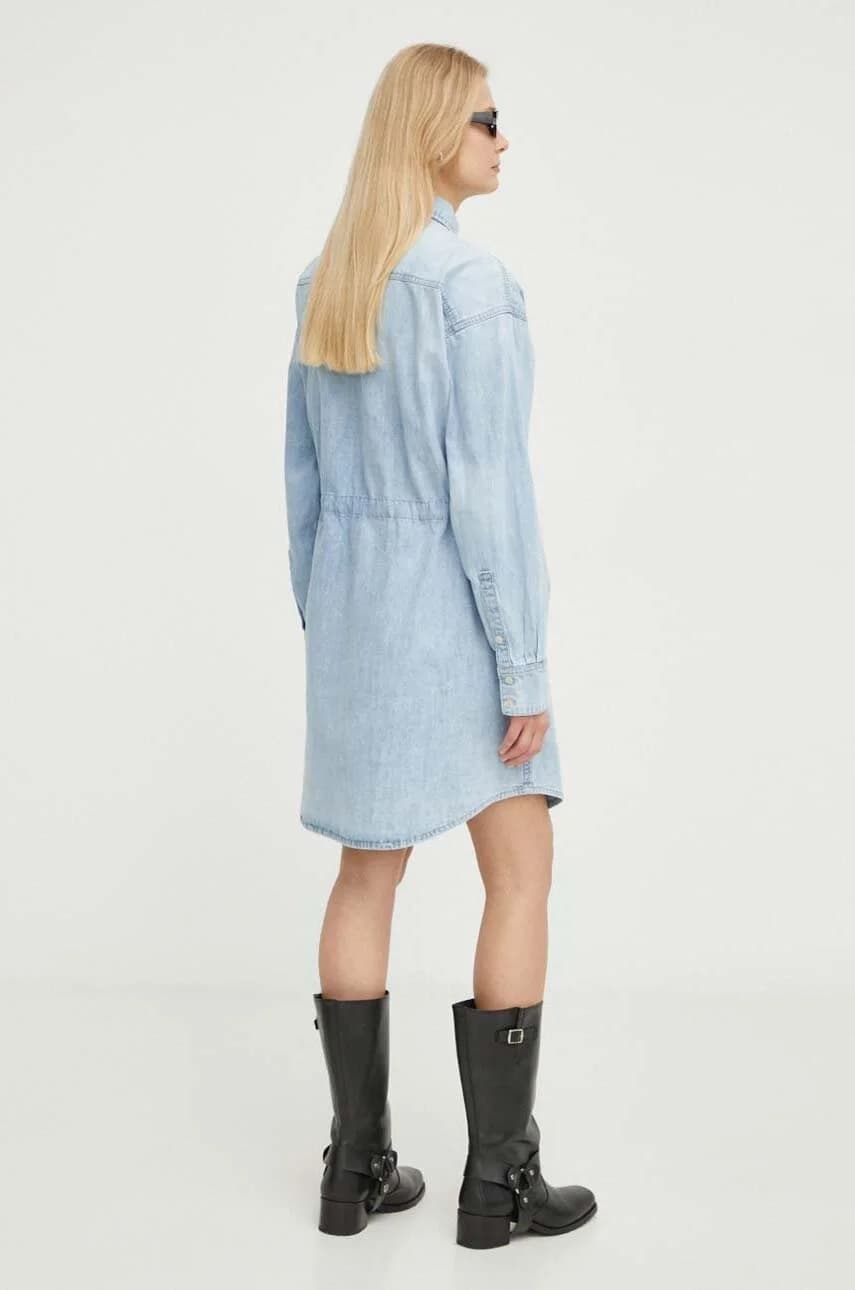 Джинсовое платье - фото 2