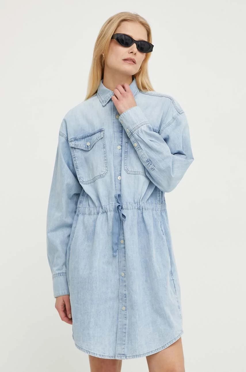 Джинсовое платье - фото 3