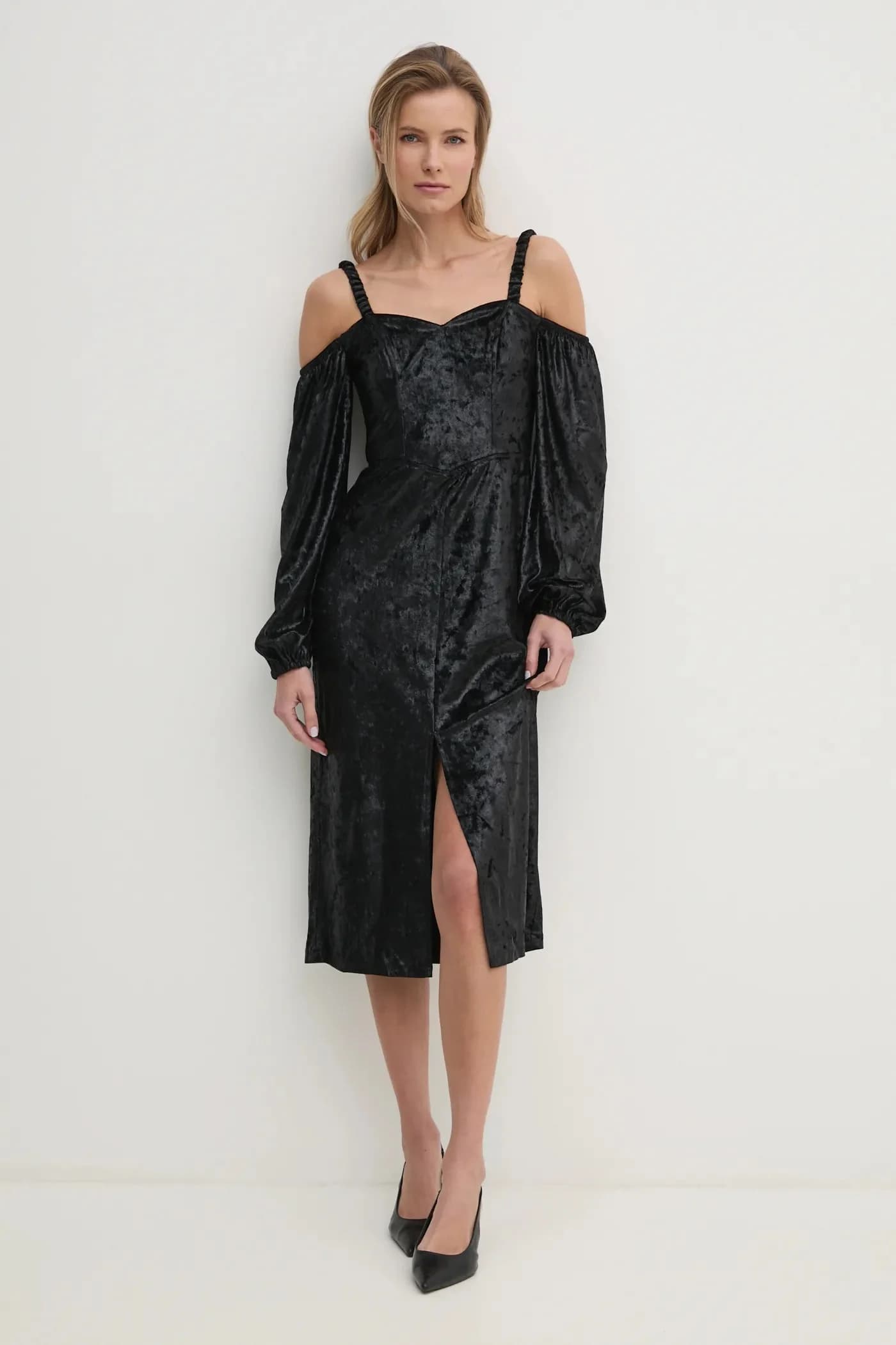 Велюровое платье - фото 2