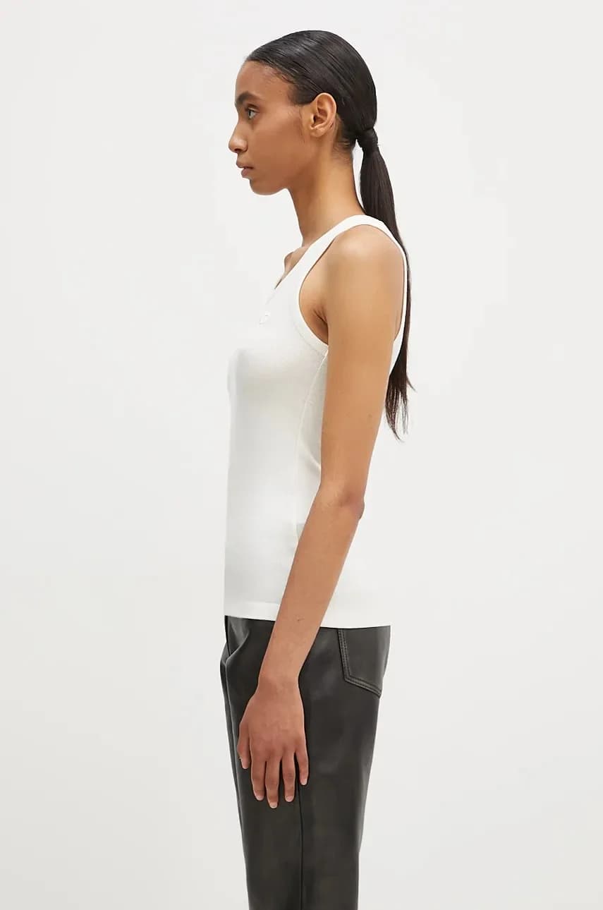 Майка с логотипом в рубчик - фото 2