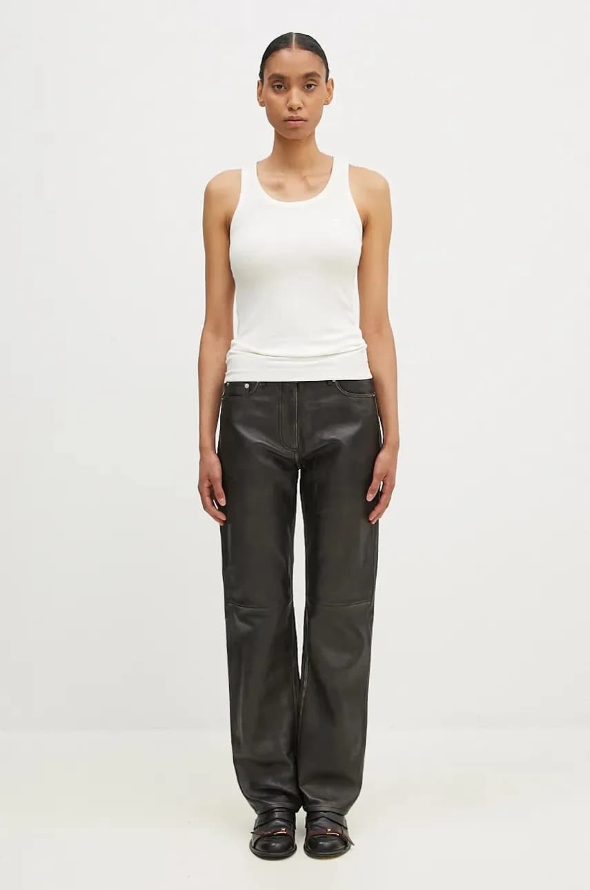 Майка с логотипом в рубчик - фото 5