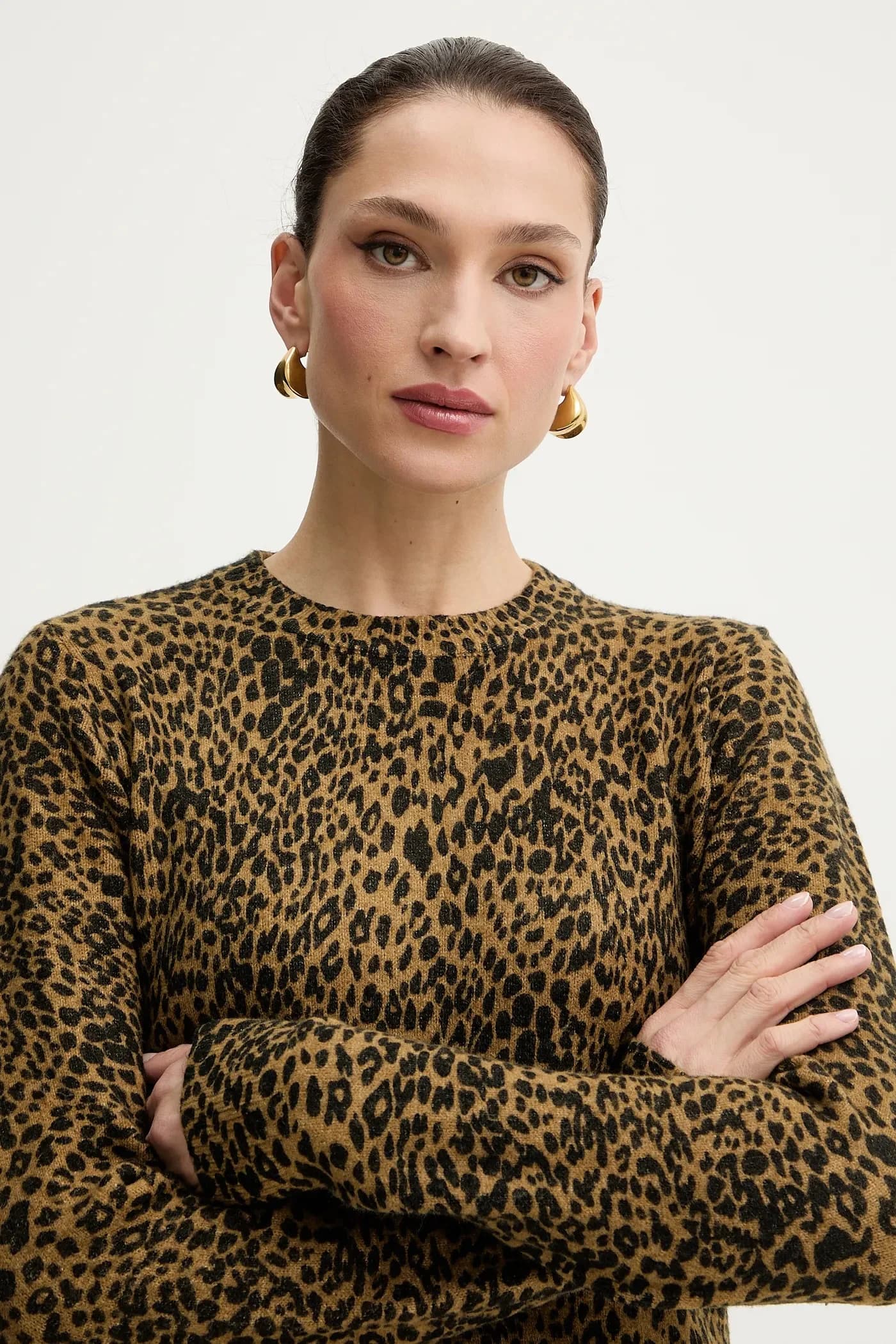 Платье из смесовой шерсти - фото 4