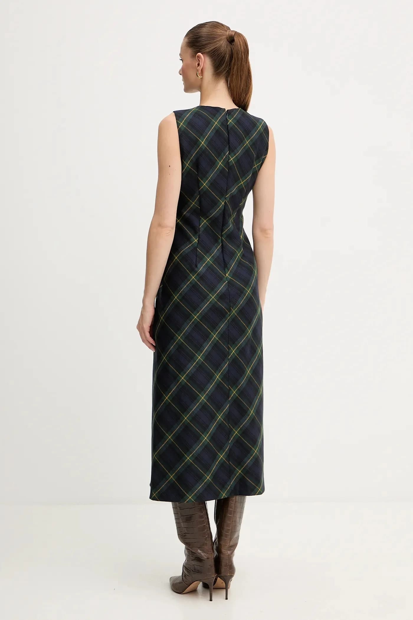 Платье из смесовой шерсти - фото 3