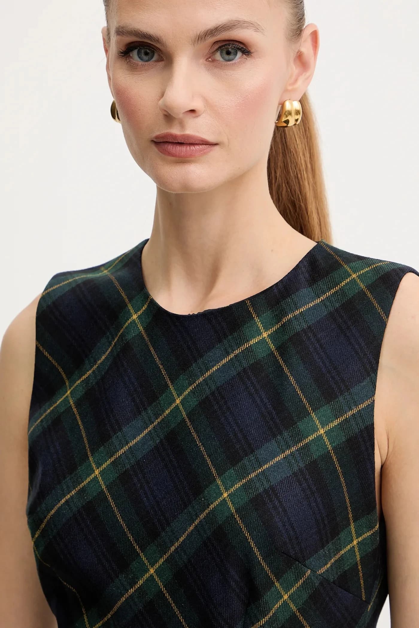 Платье из смесовой шерсти - фото 4