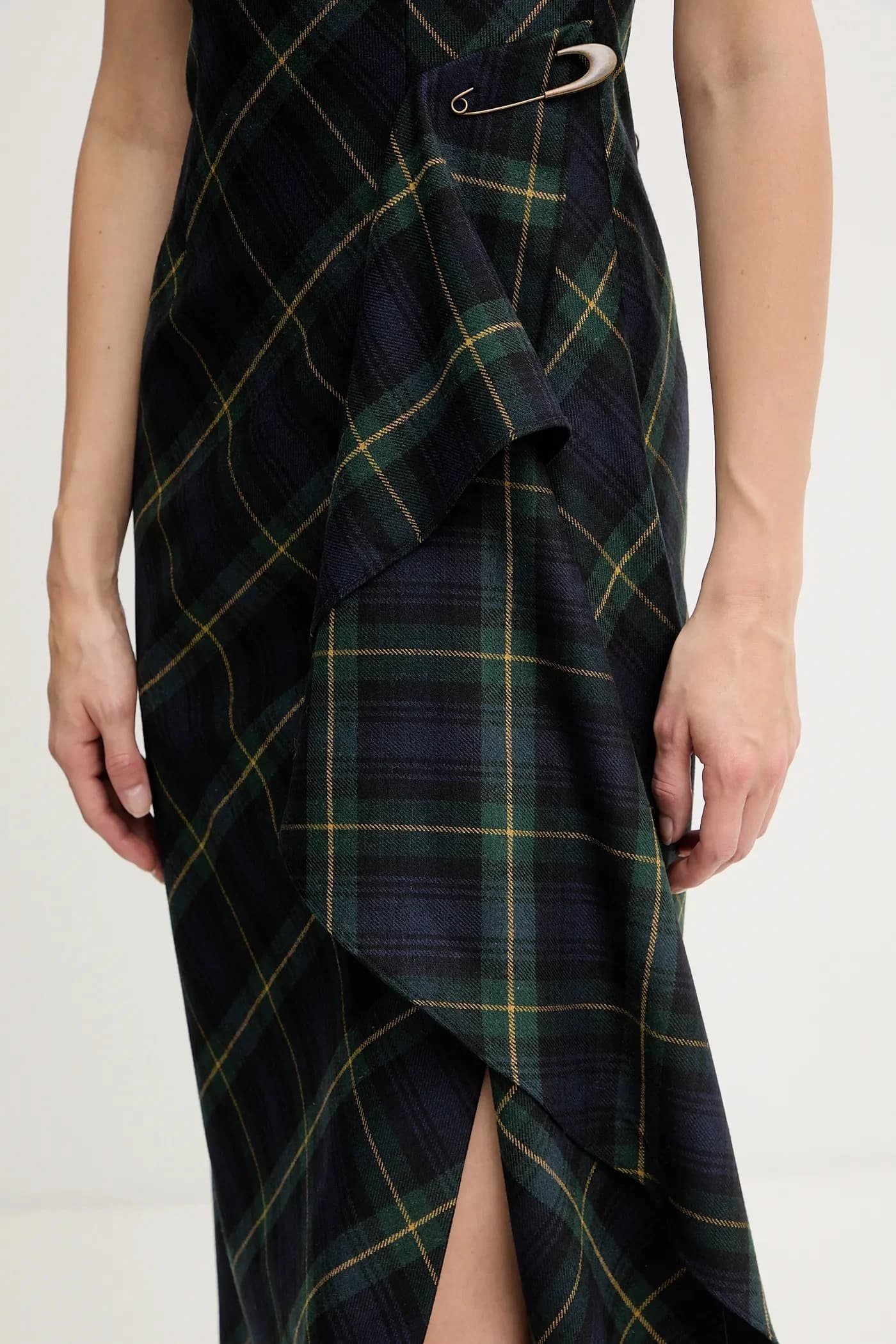 Платье из смесовой шерсти - фото 5