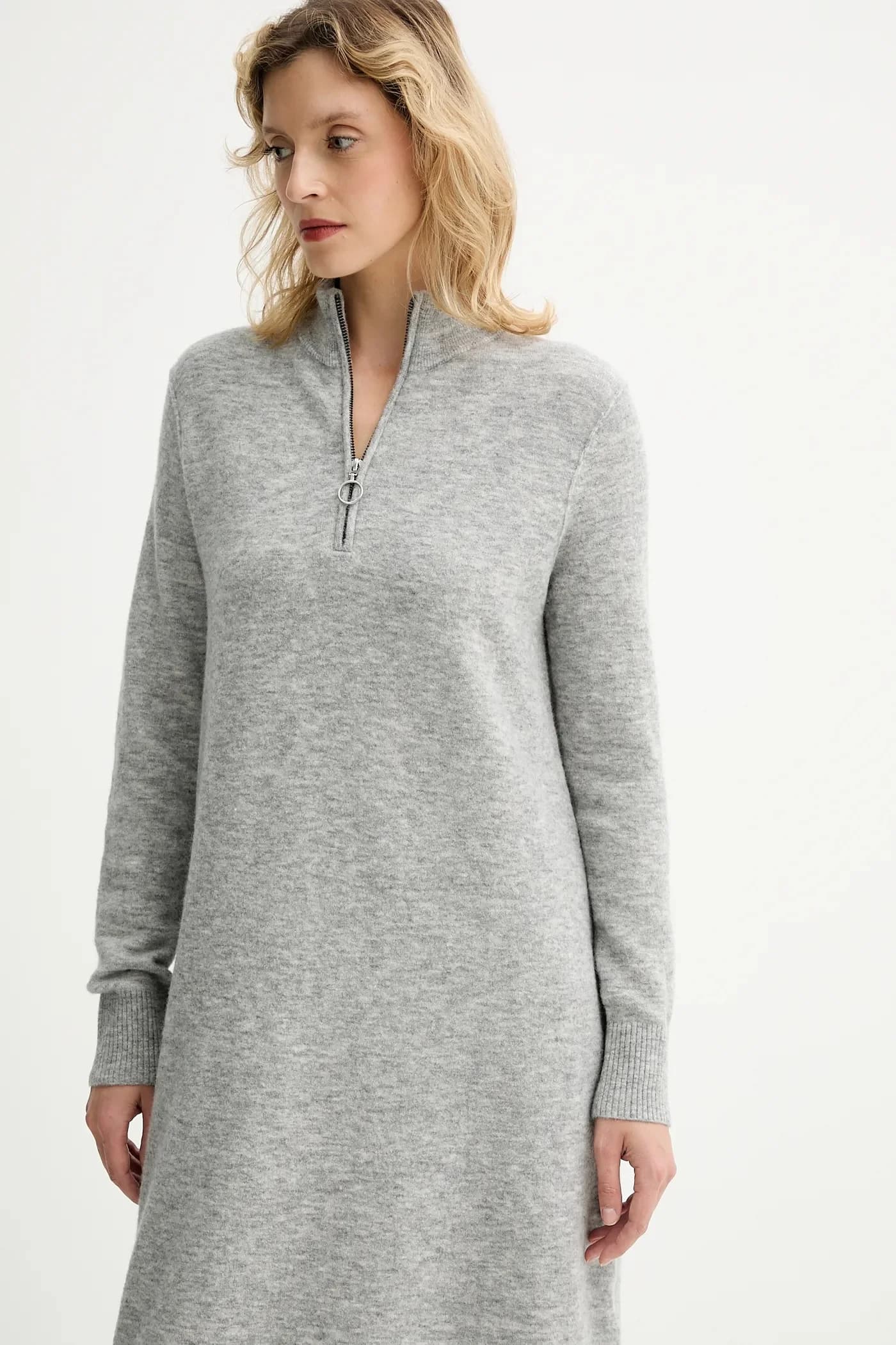 Платье из смесовой шерсти - фото 4