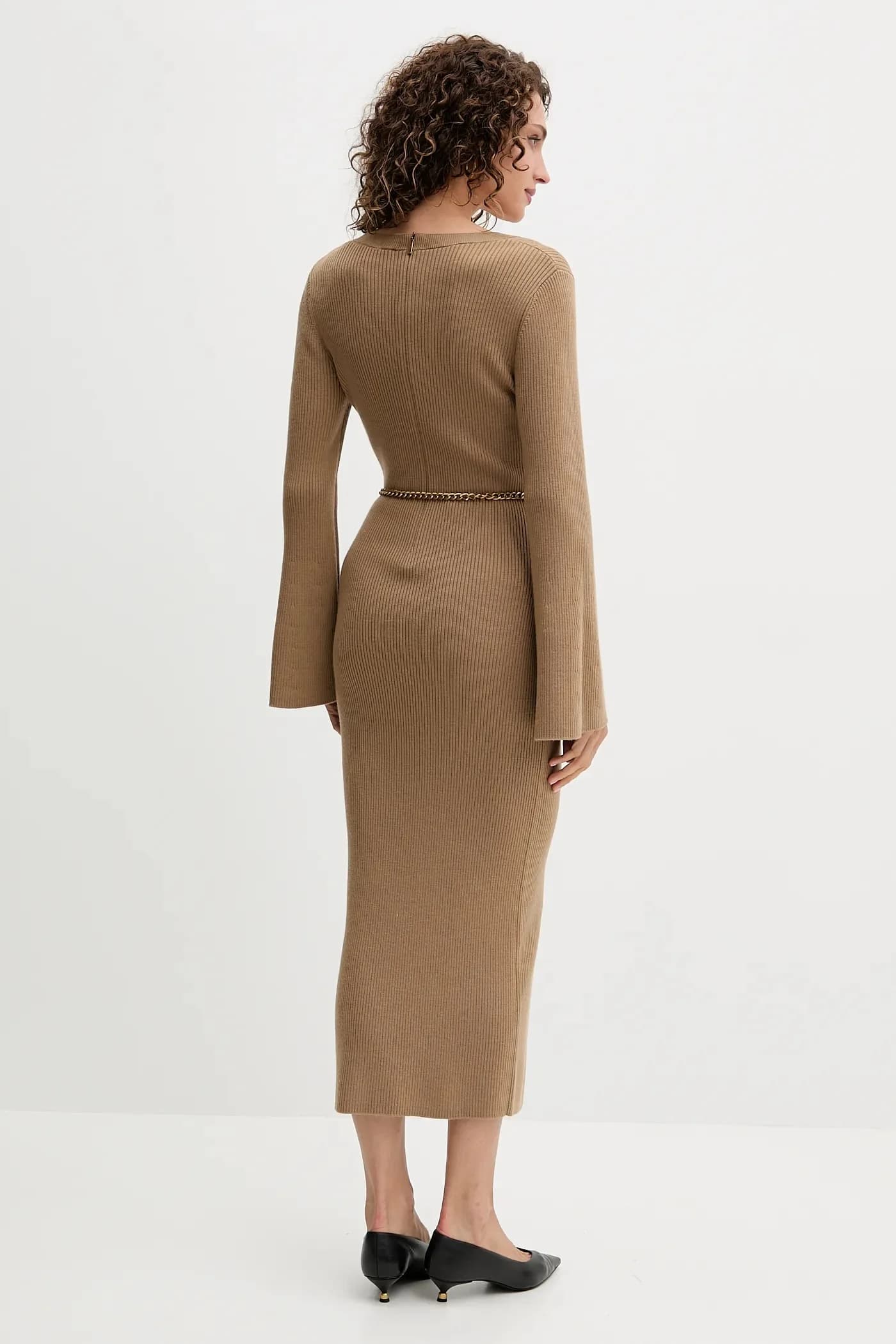 Платье из смесовой шерсти - фото 3