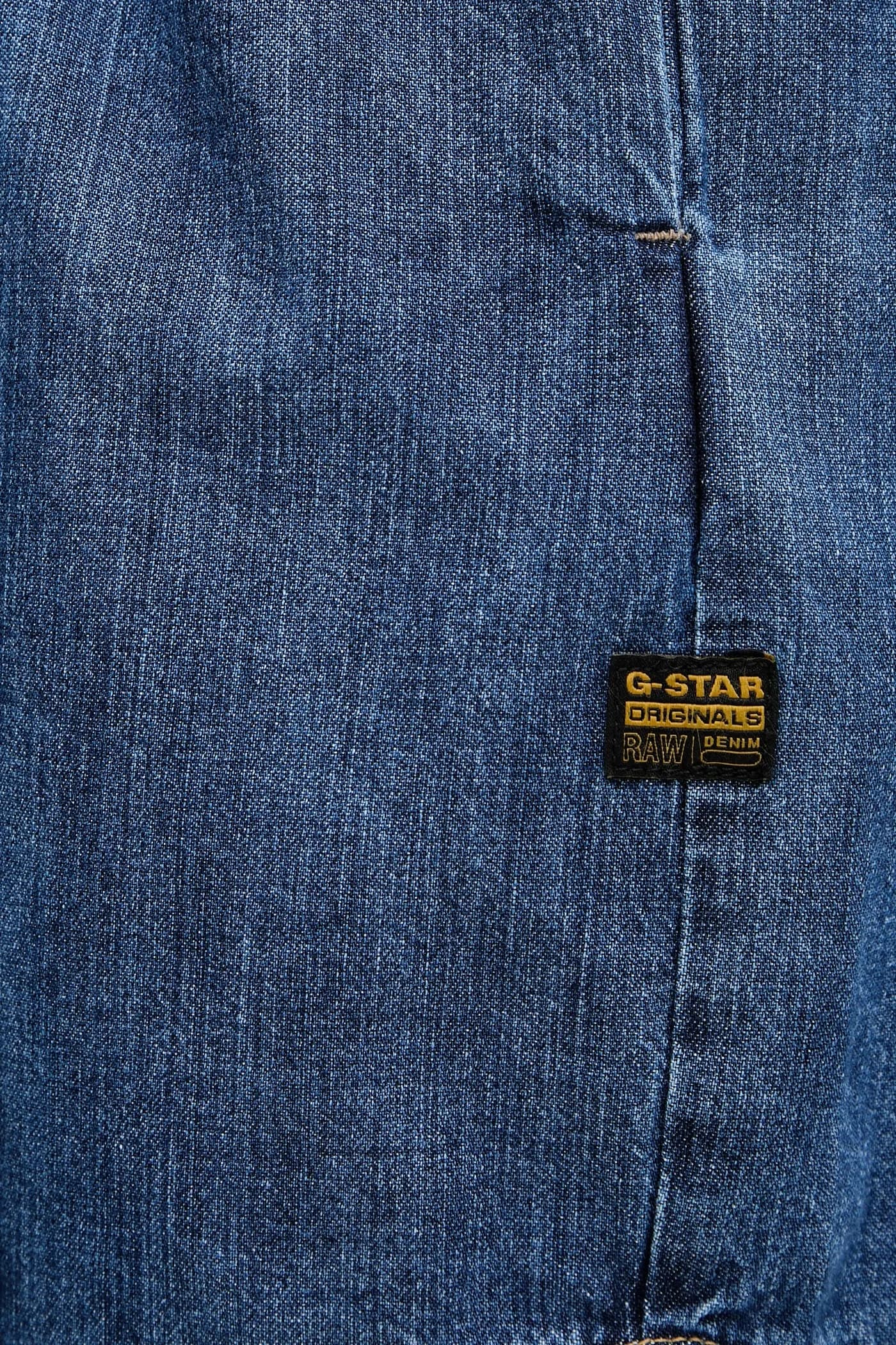 Джинсовое платье с поясом - фото 5