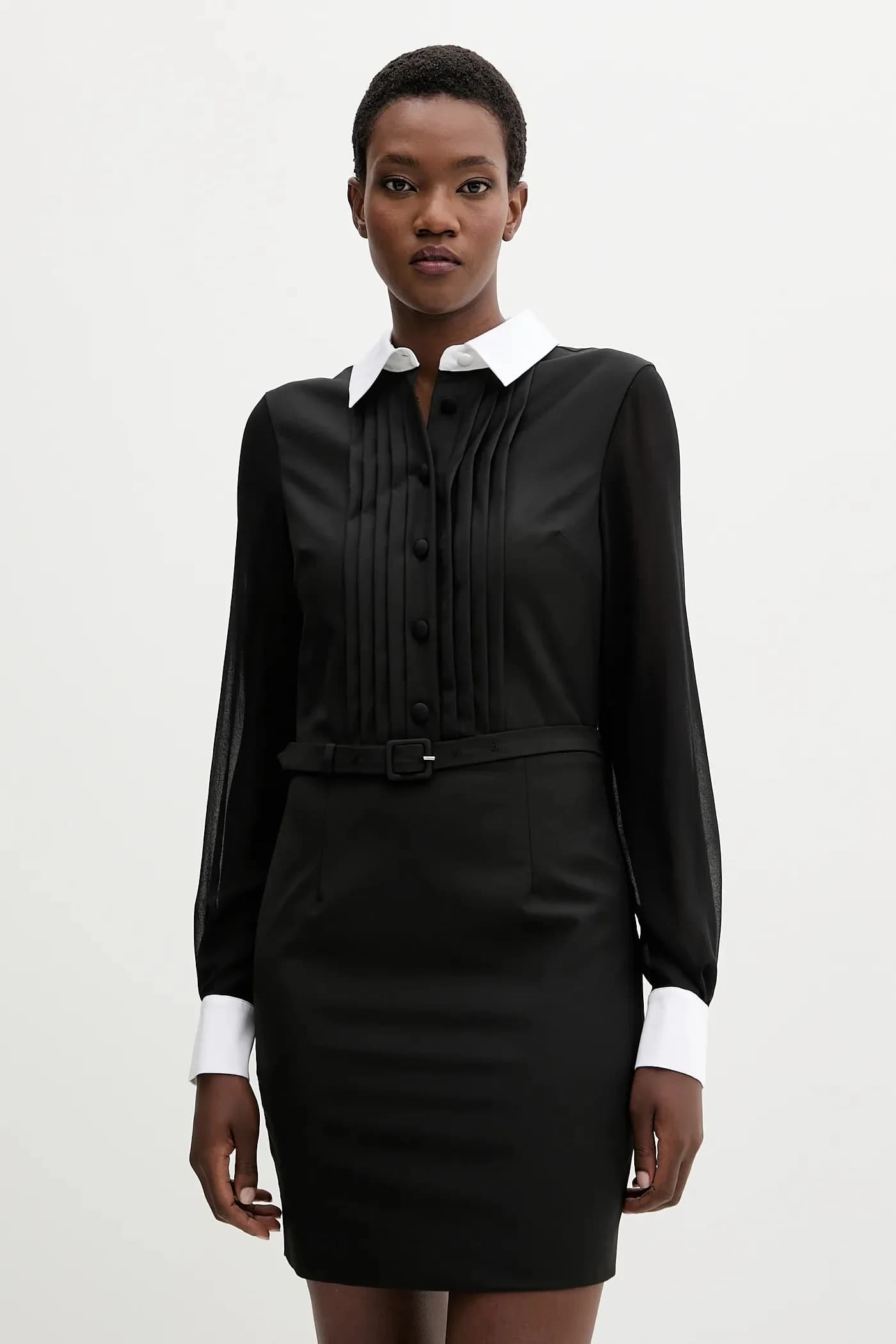 Платье из смесовой шерсти